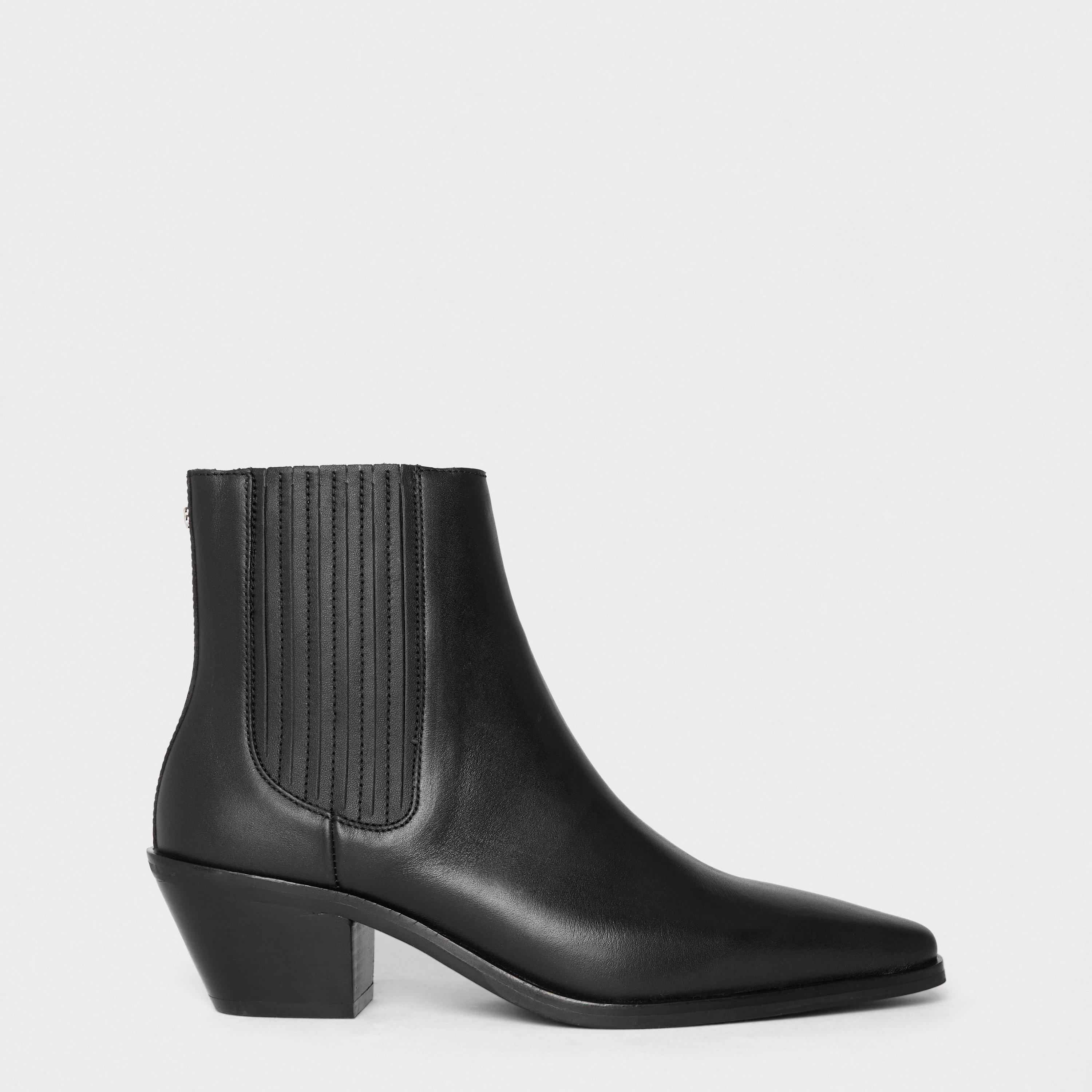 Black 001 - Boss - Women's Niara Heeled Boots - 1