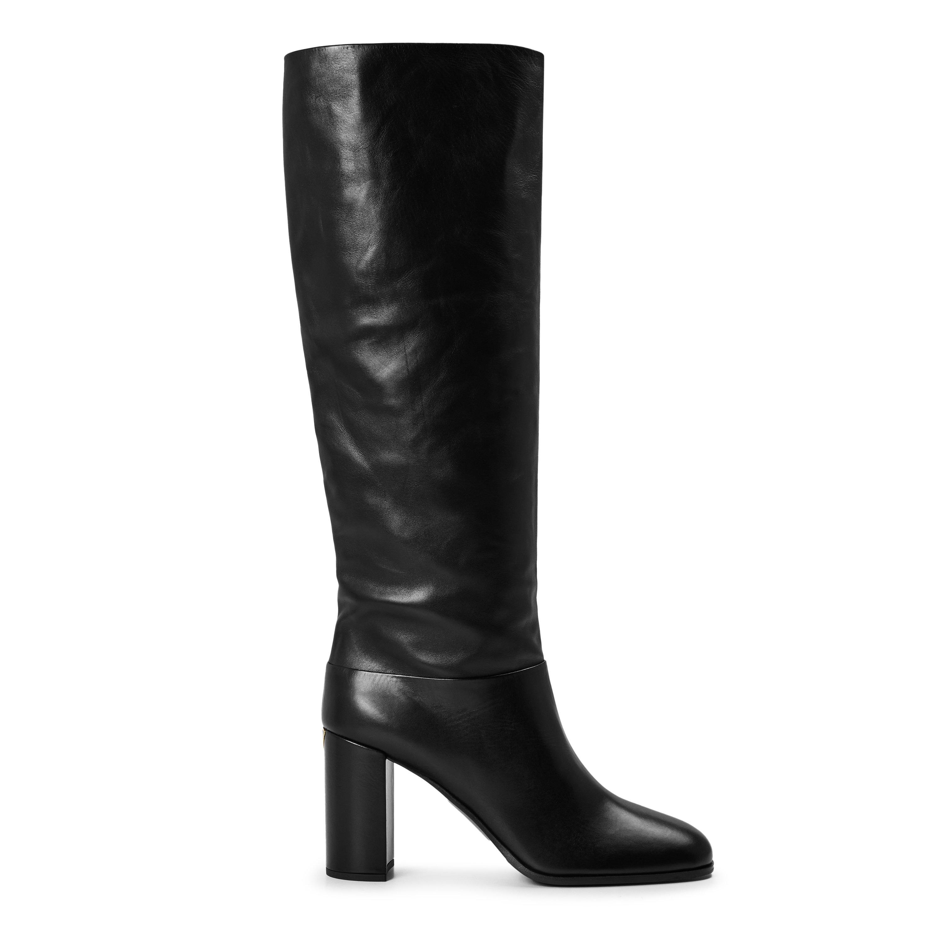 Nero - Prada - Women's Classic Modern Knee High Boots - 1