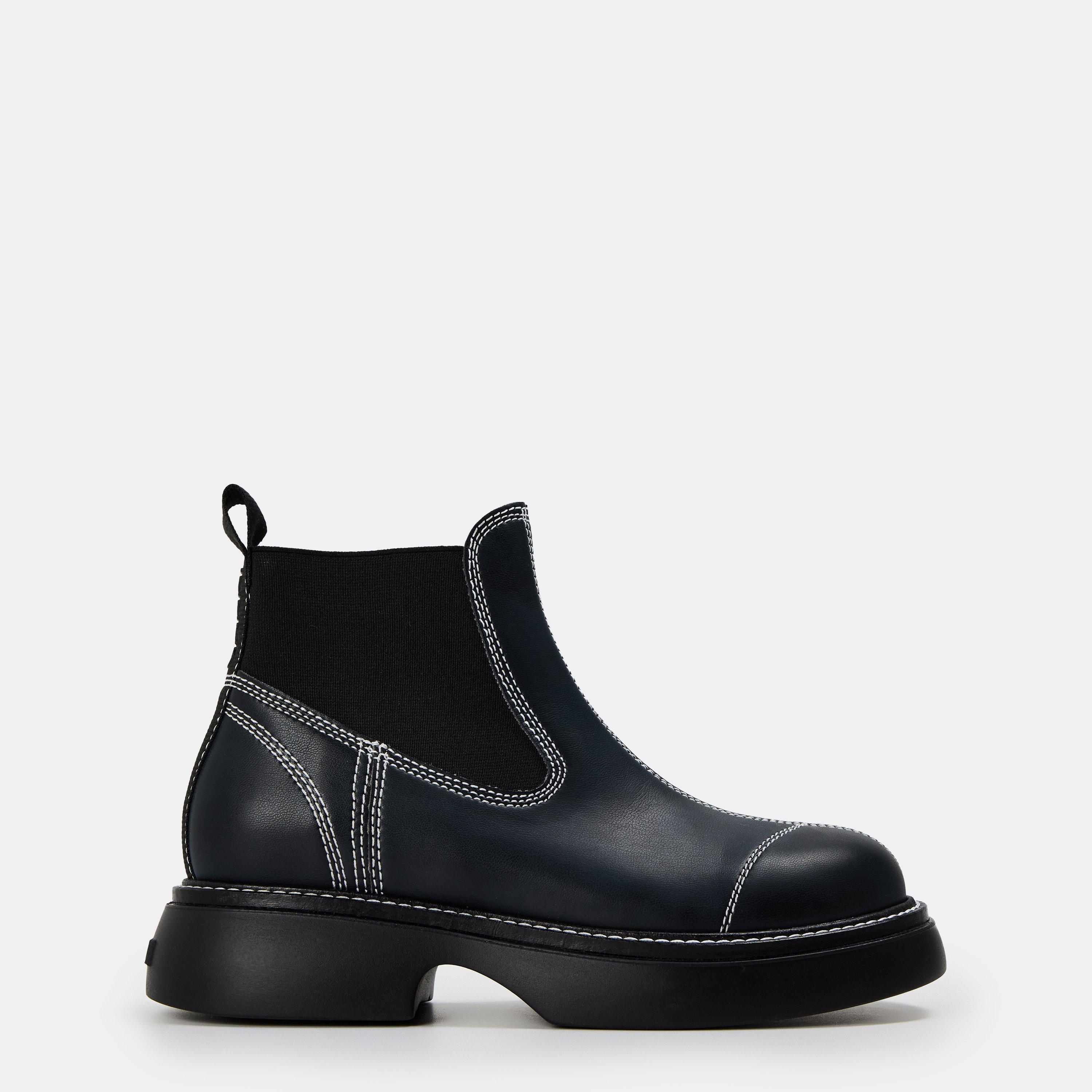 Black - Ganni - Women's Chelsea Boots - 1