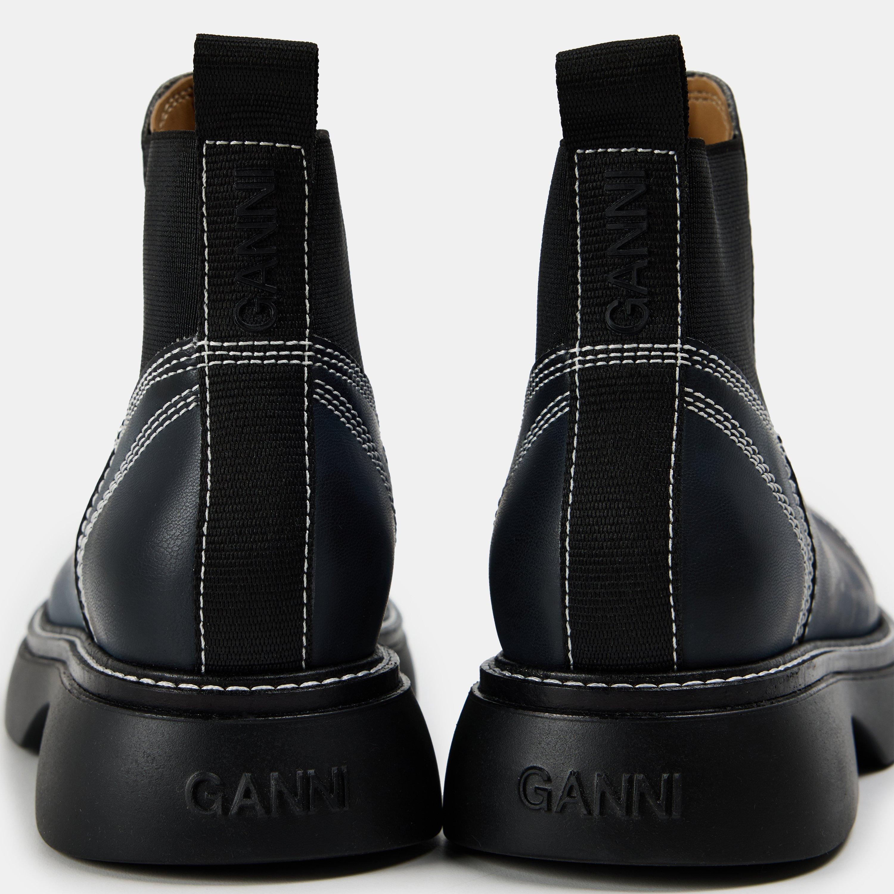 Black - Ganni - Women's Chelsea Boots - 3