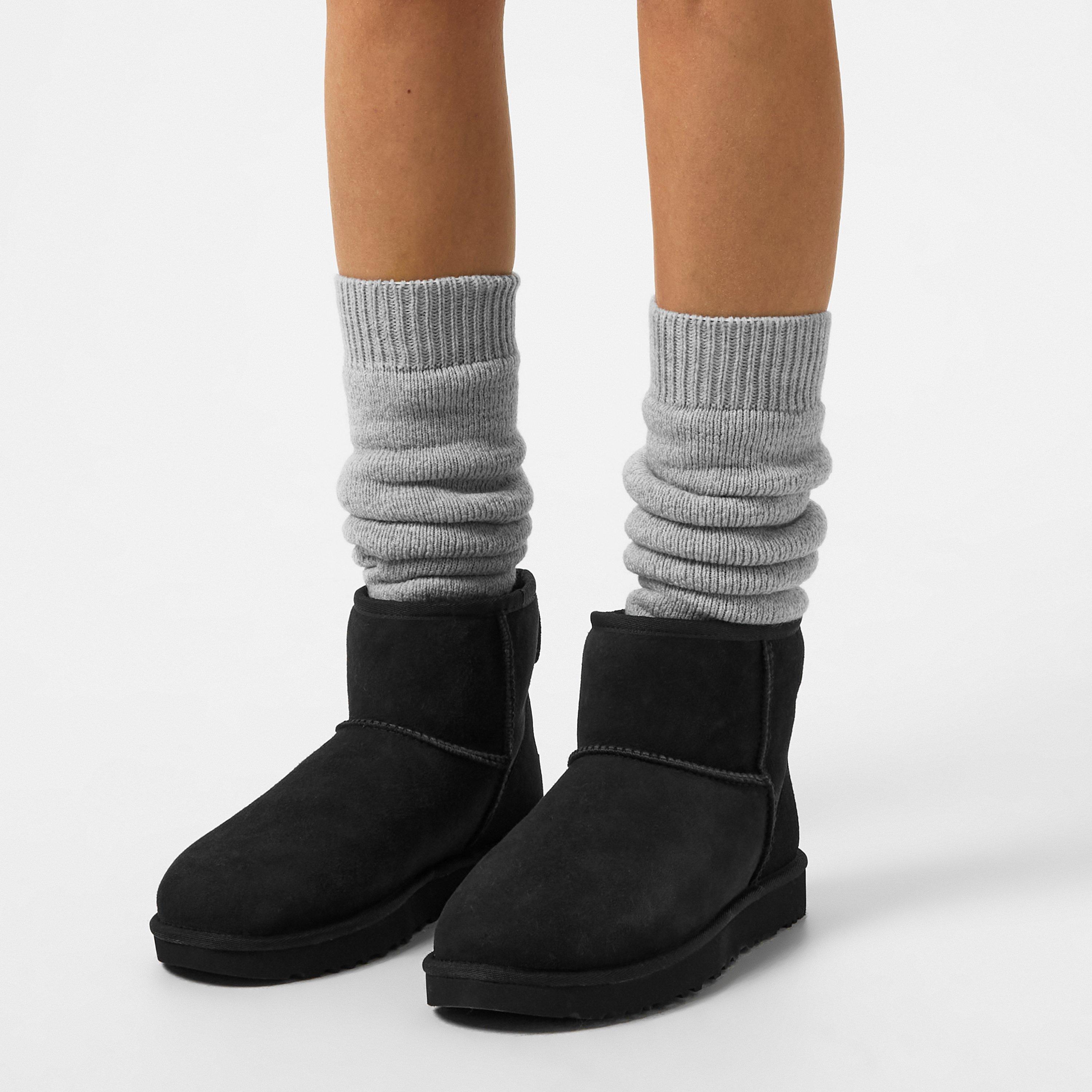Black - Ugg - Women's Classic Mini Snug Boots - 3