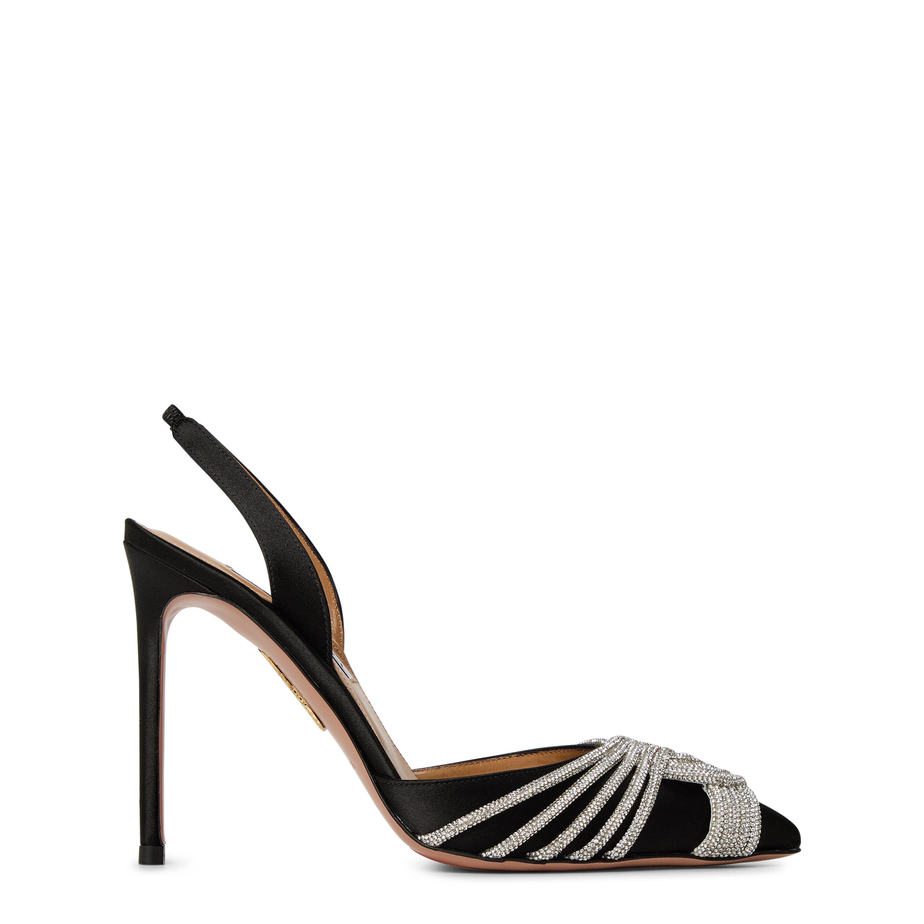 Black - Aquazzura - Gatsby Sling 105 - 1