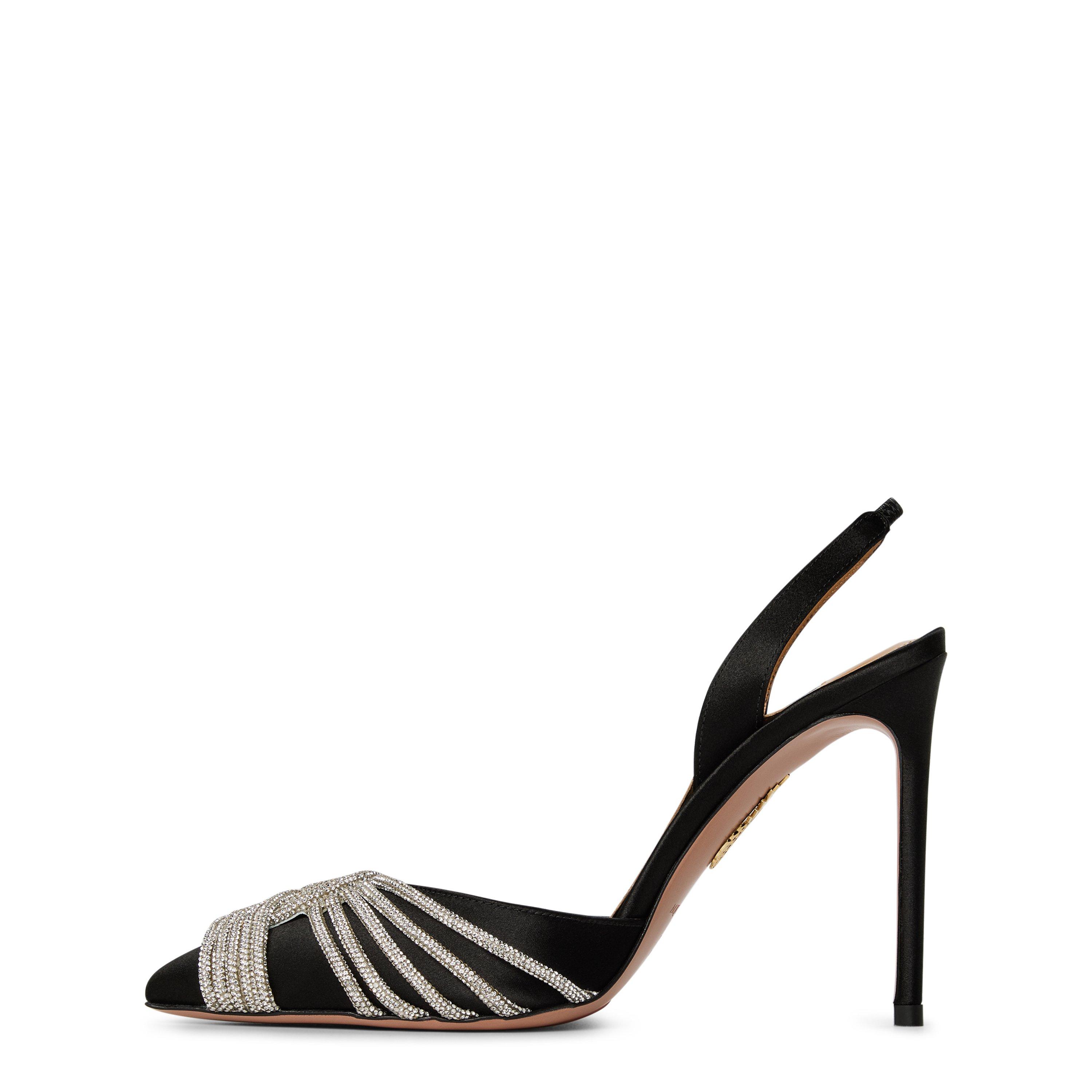 Black - Aquazzura - Gatsby Sling 105 - 3