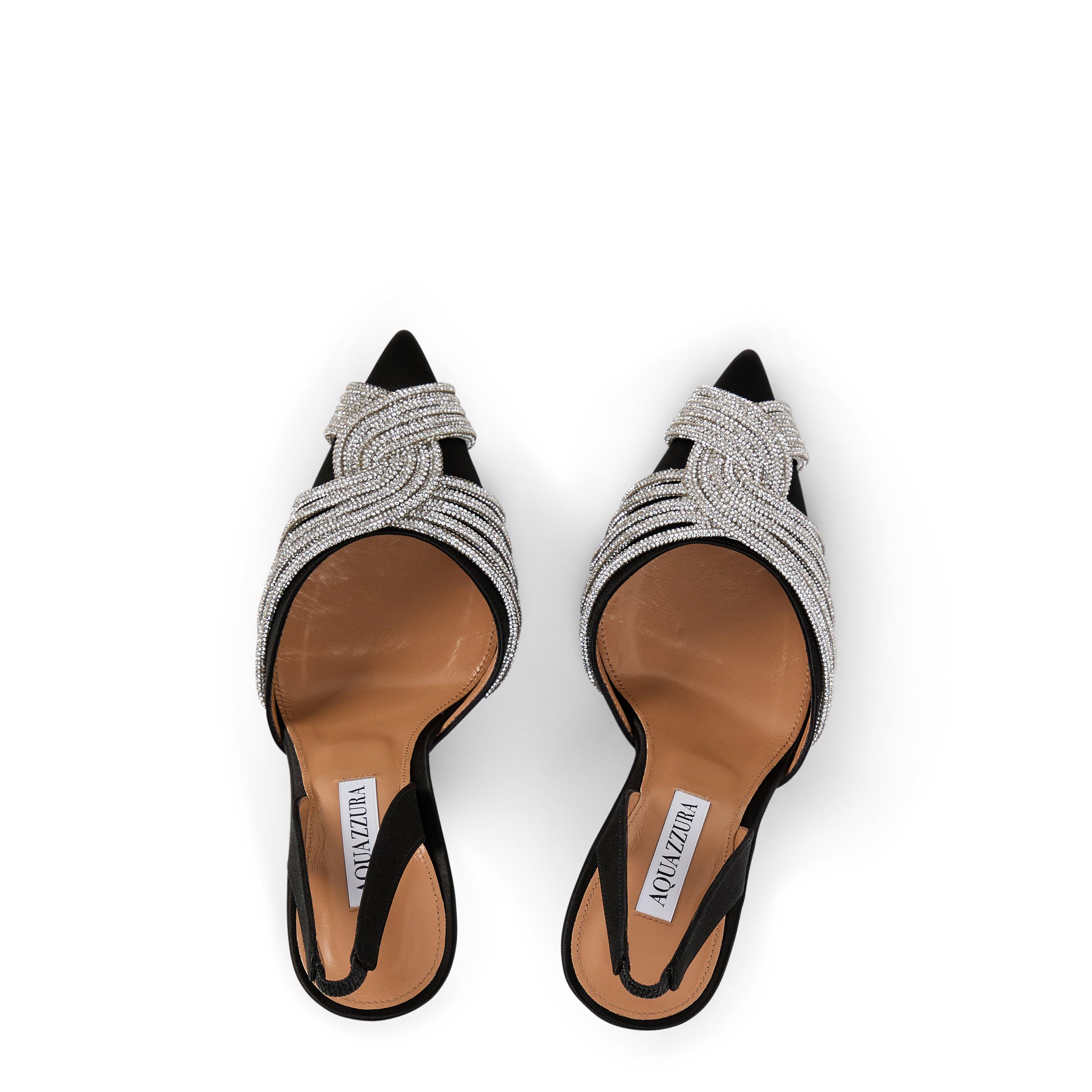 Black - Aquazzura - Gatsby Sling 105 - 6