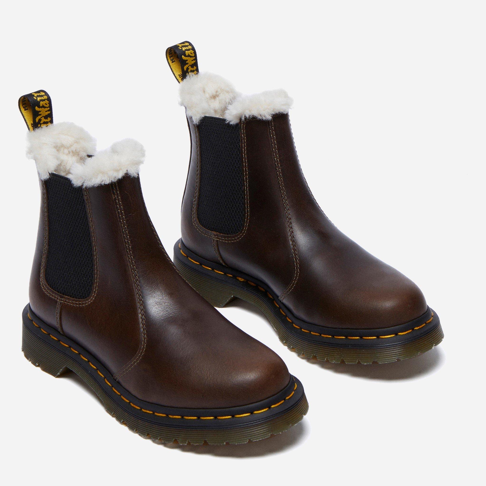 Dark Khaki - Dr Martens - Doc M Leonore FurChl Ld99 - 2