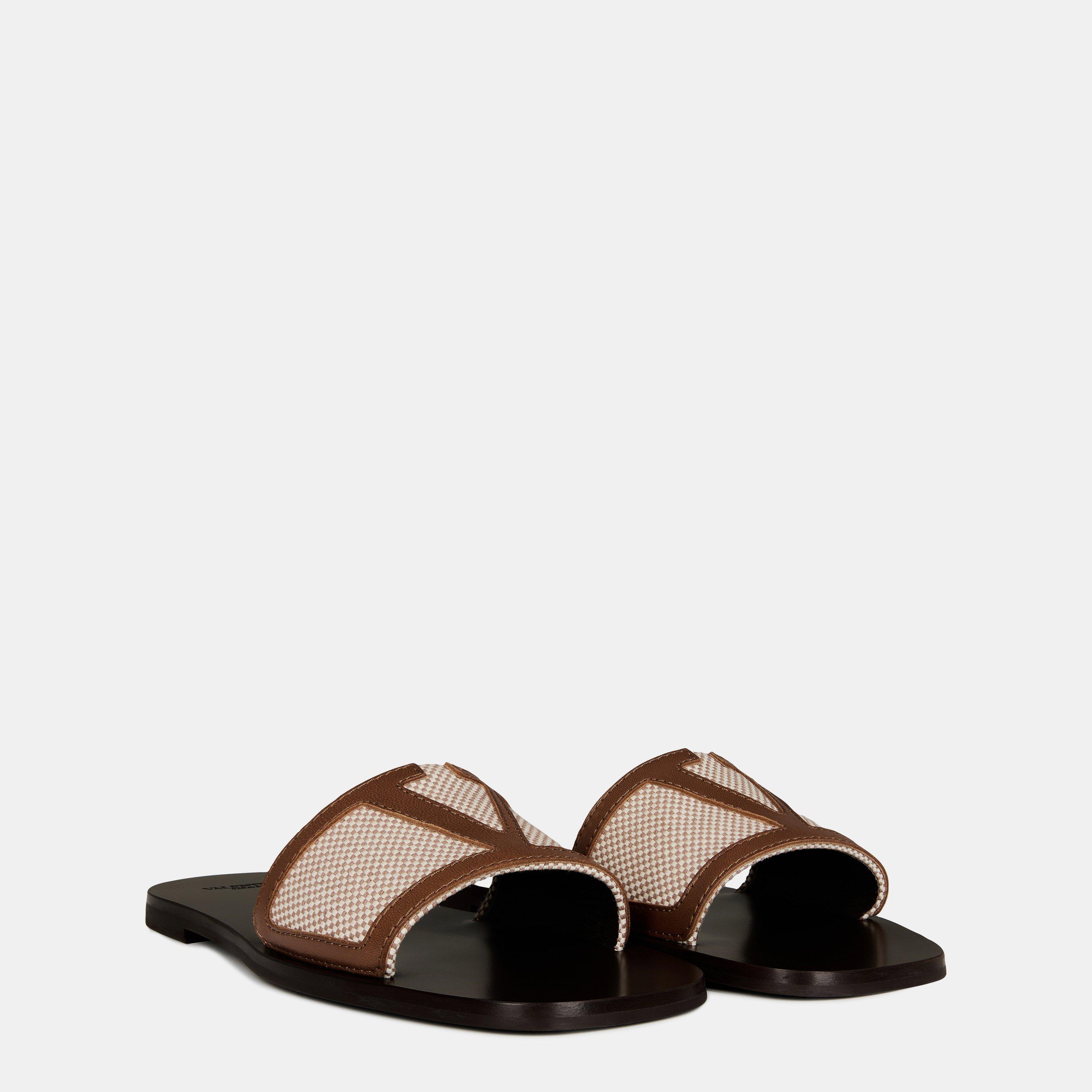 Natural/Tobacco - Valentino Garavani - Viva Superstar Slides - 3