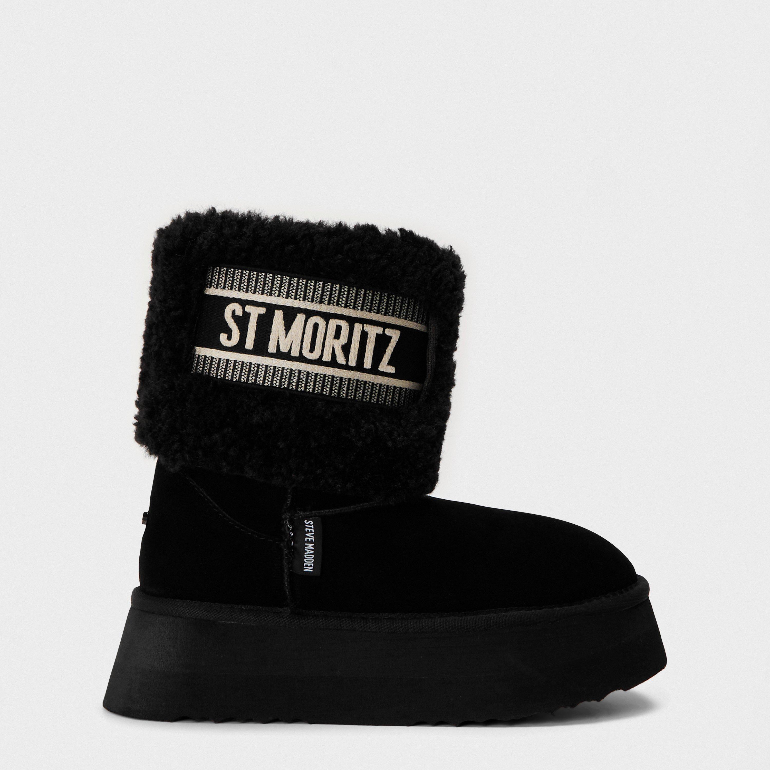 Black/Black - Steve Madden - Women's St. Moritz Snug Boots - 1