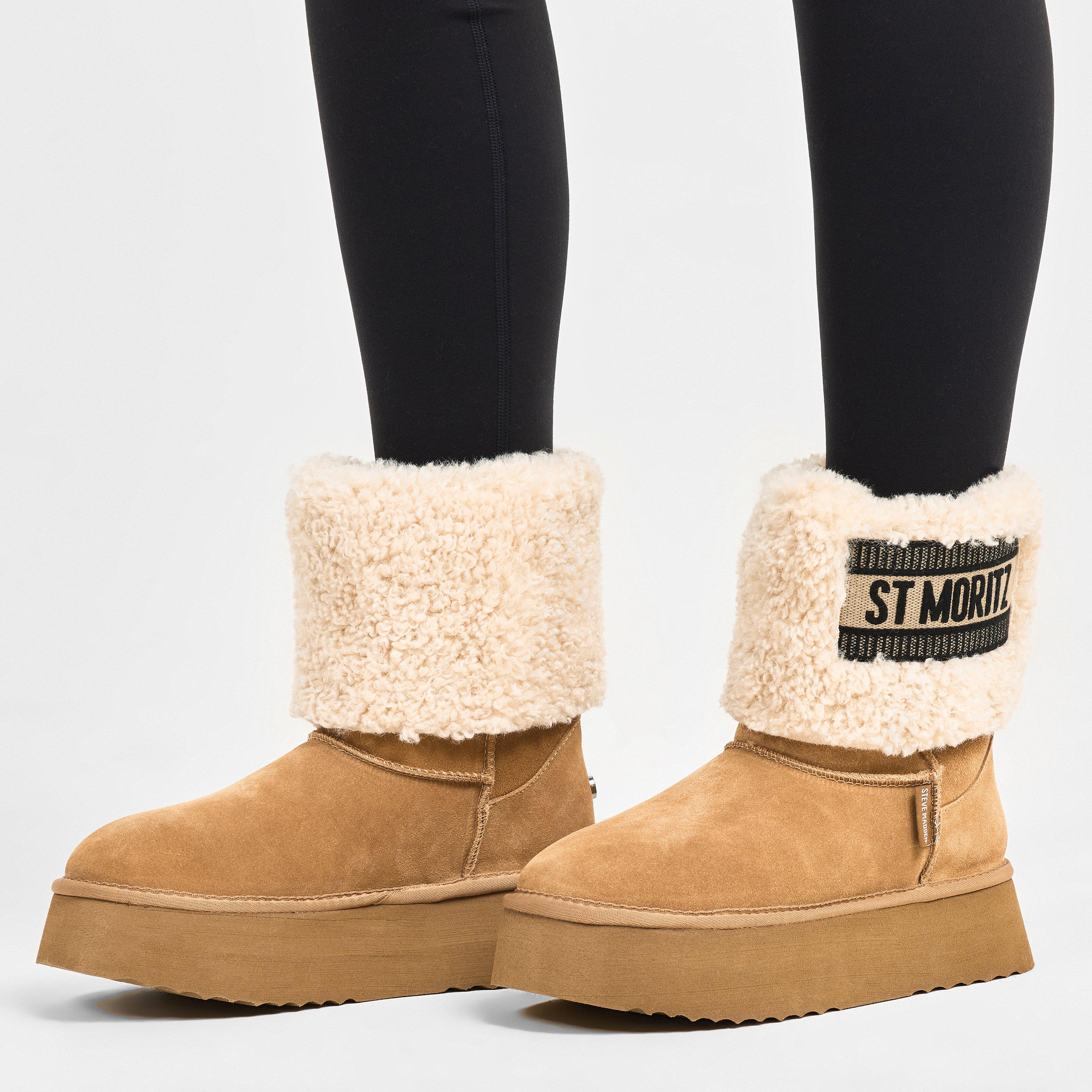 Castanho - Steve Madden - Women's St. Moritz Snug Boots - 3