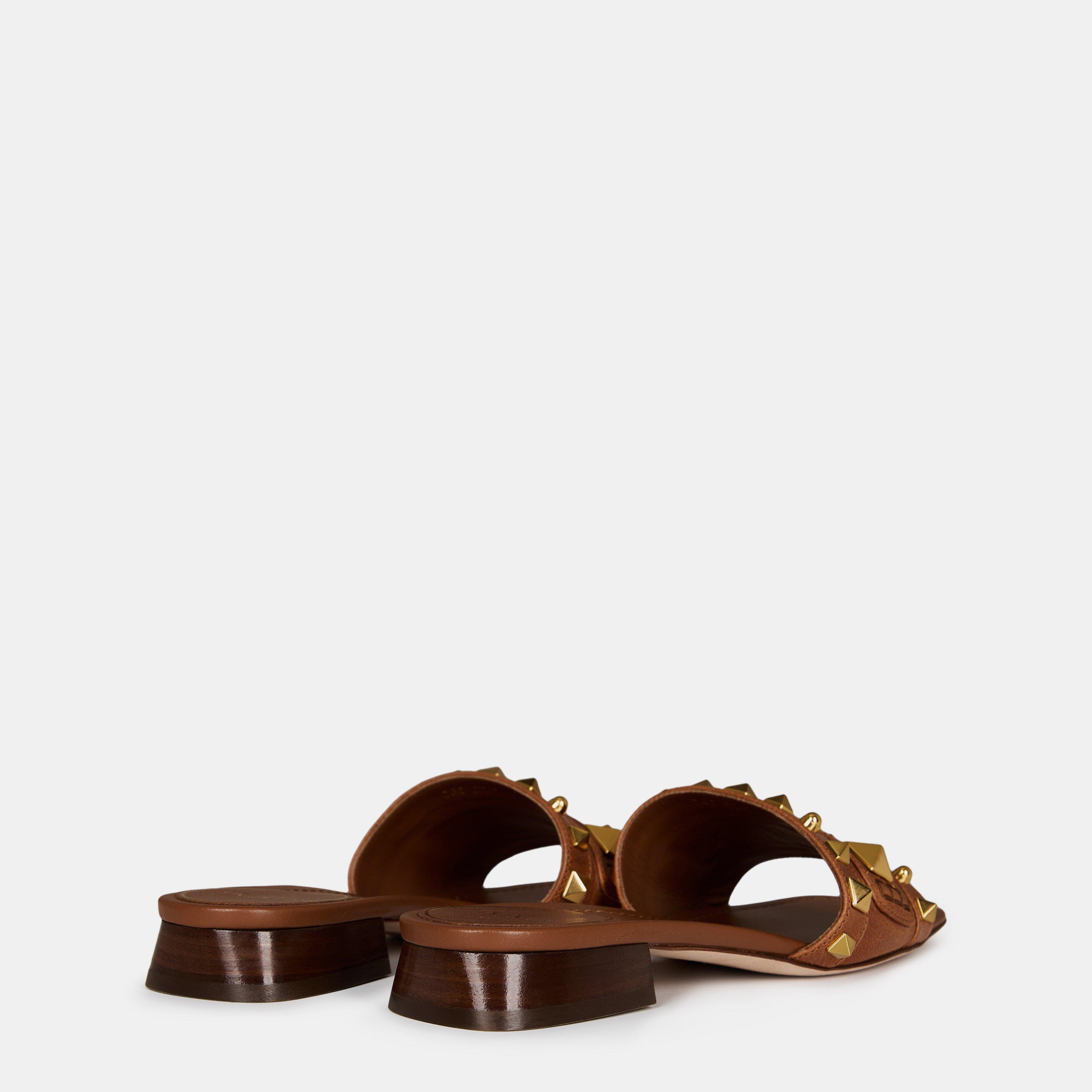 Tobacco - Valentino Garavani - Vlogo Signature Sandals - 4