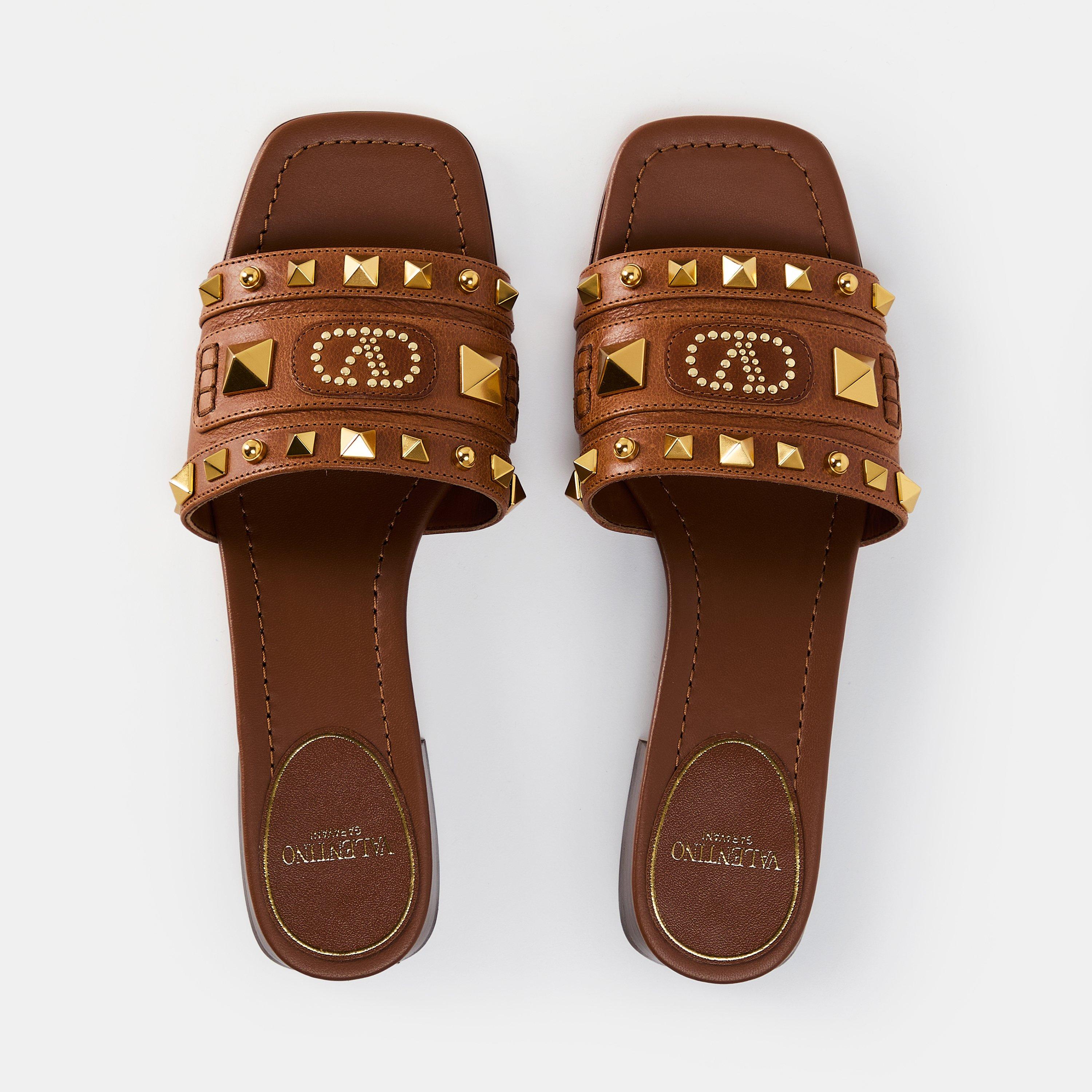 Tobacco - Valentino Garavani - Vlogo Signature Sandals - 5