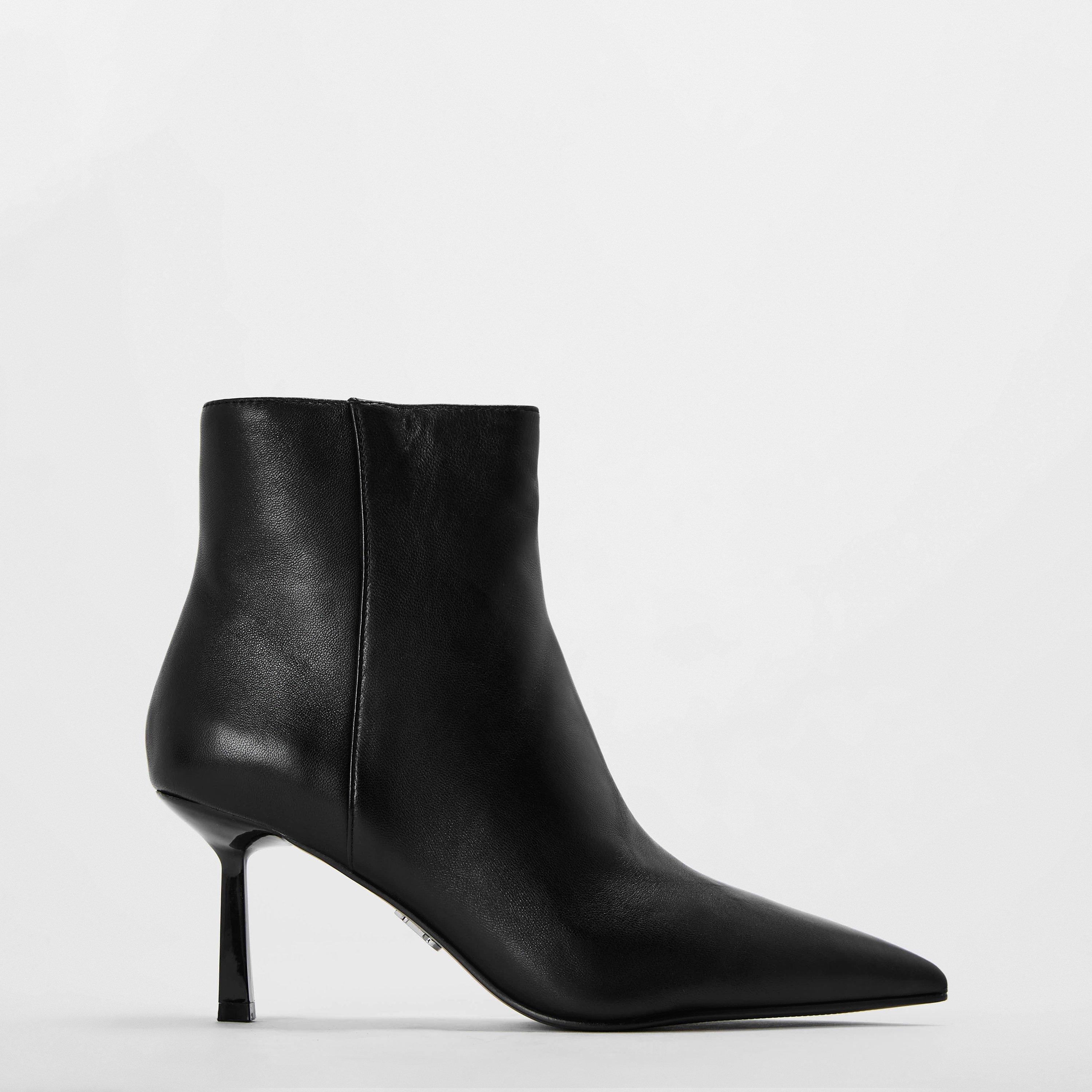 Steve Madden Women's Sabine Ankle Heeled Boots - Black Lthr - 8 (41)