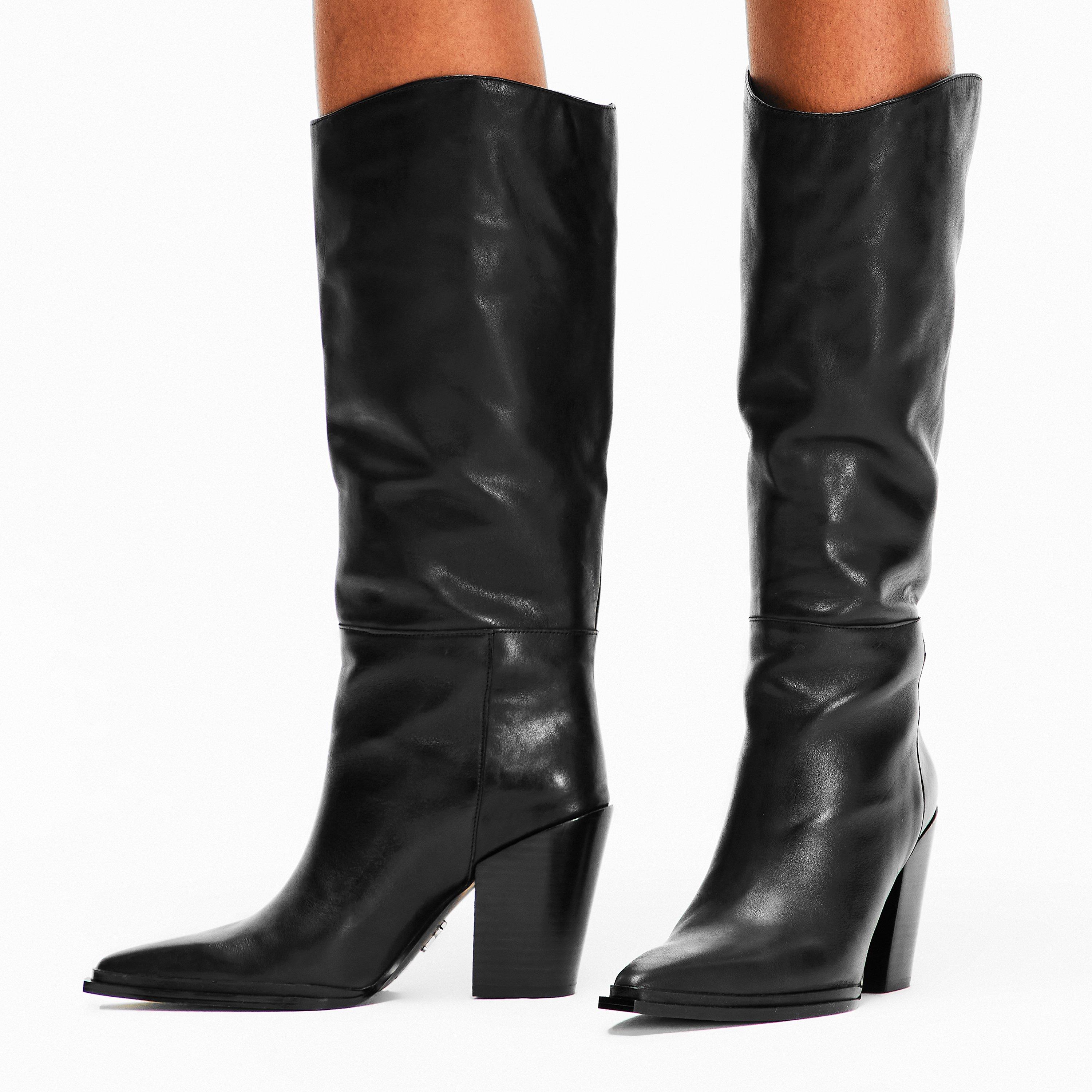 Sort Læder - Steve Madden - Women's Bronty Knee High Boots - 3
