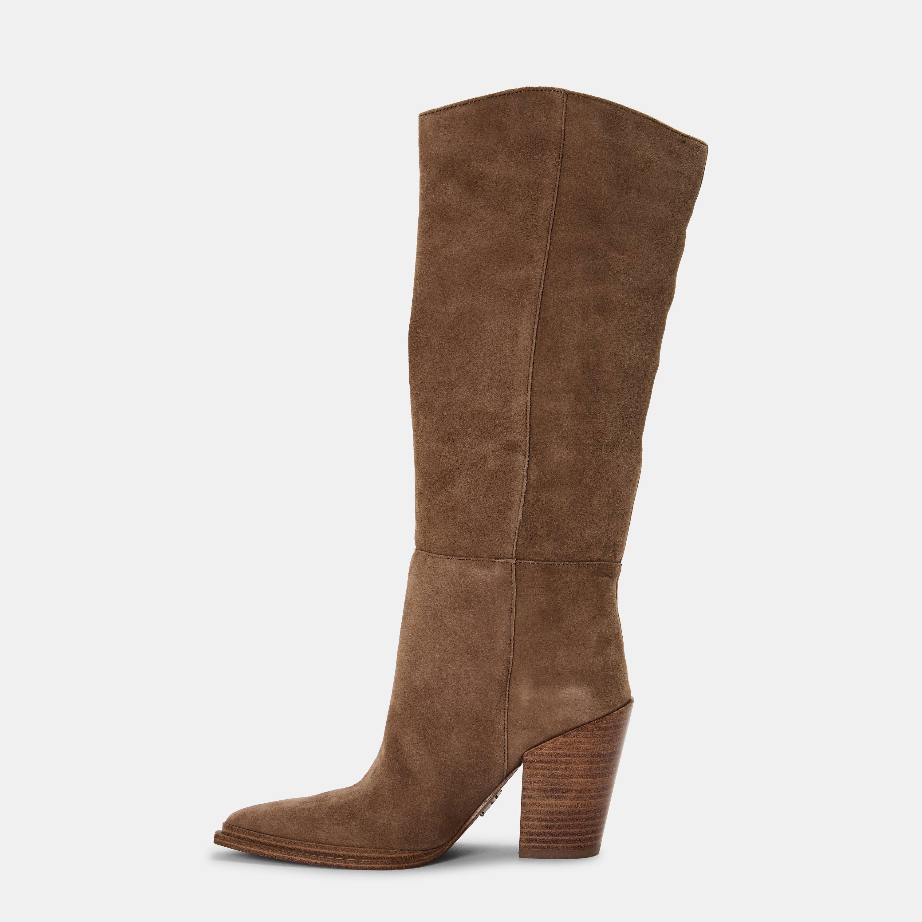 Taupe Suede - Steve Madden - Women's Bronty Knee High Boots - 2