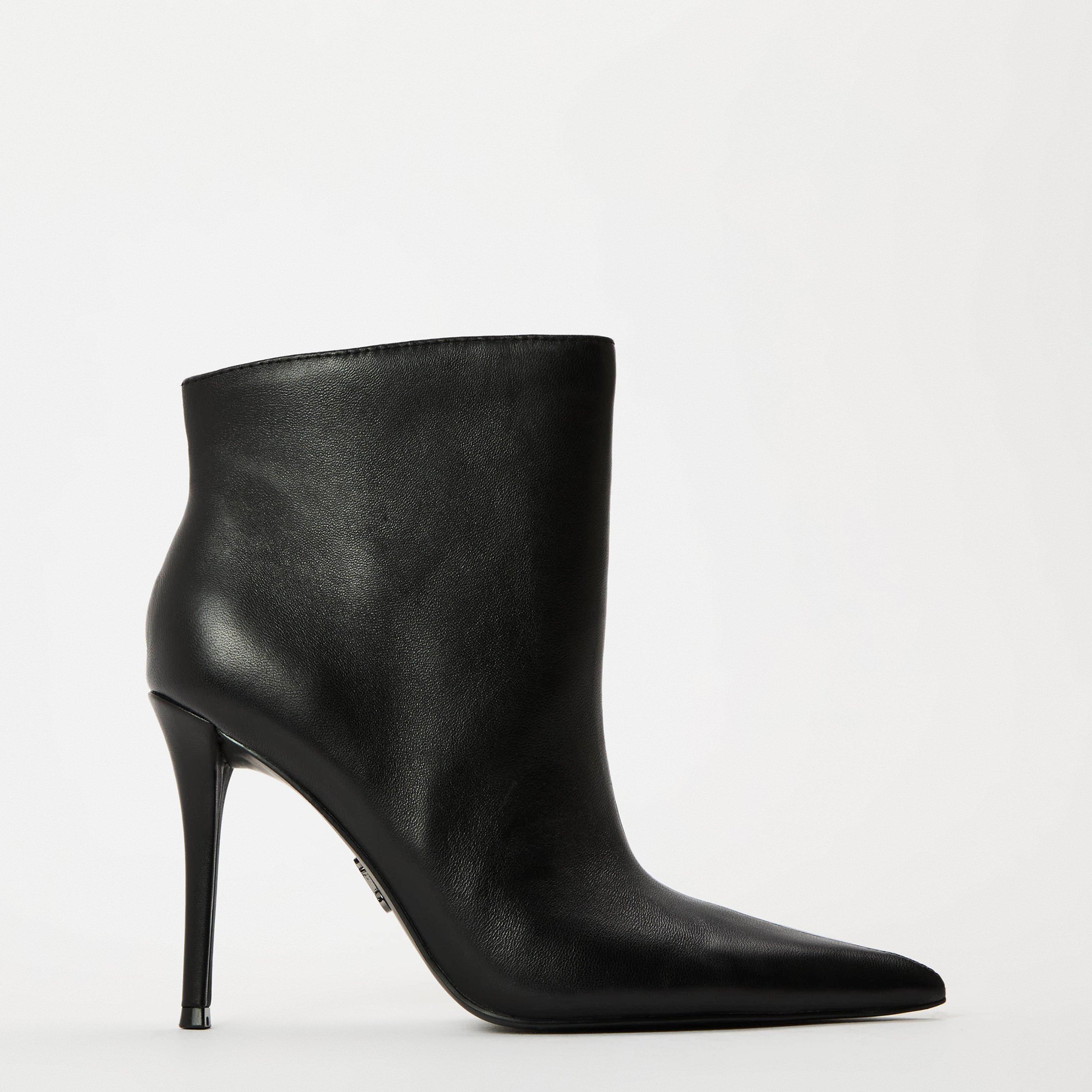 Steve Madden Women's Sentinel Ankle Heeled Boots - Black Lthr - 8 (41)