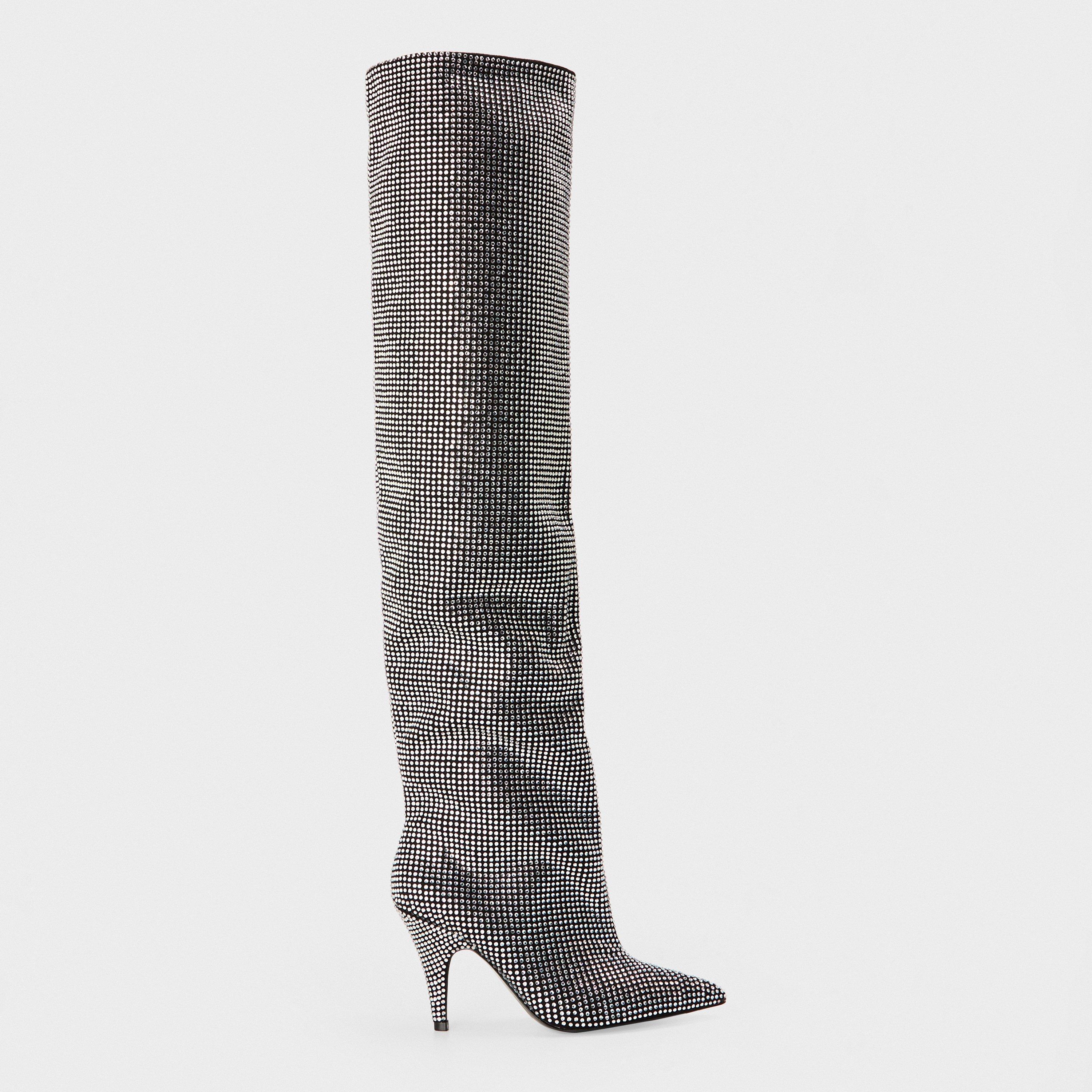 Black - Steve Madden - Women's Mazer R Knee High Boots - 1
