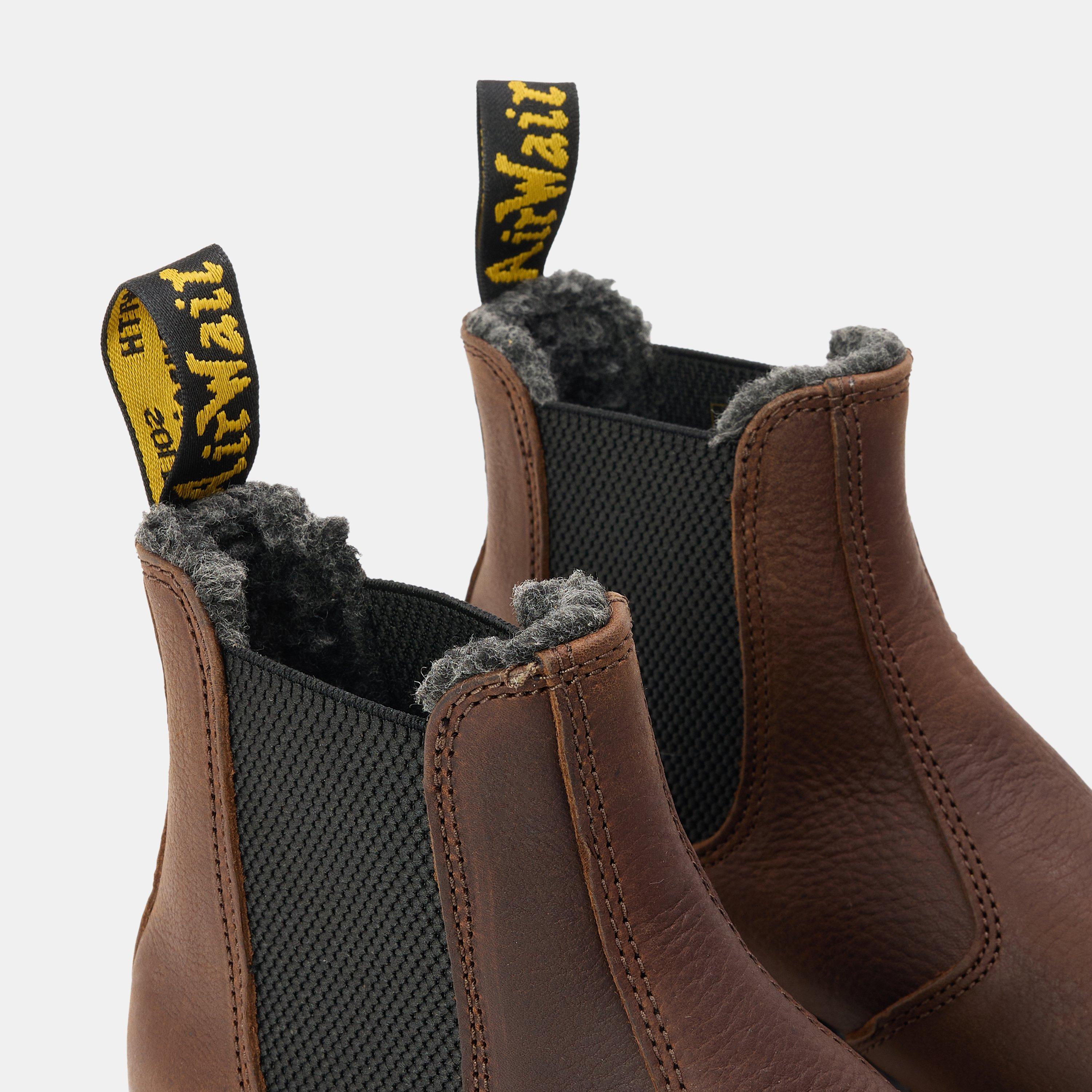 Dark Brown - Dr Martens - Women's Grizzly Chelsea Boots - 4