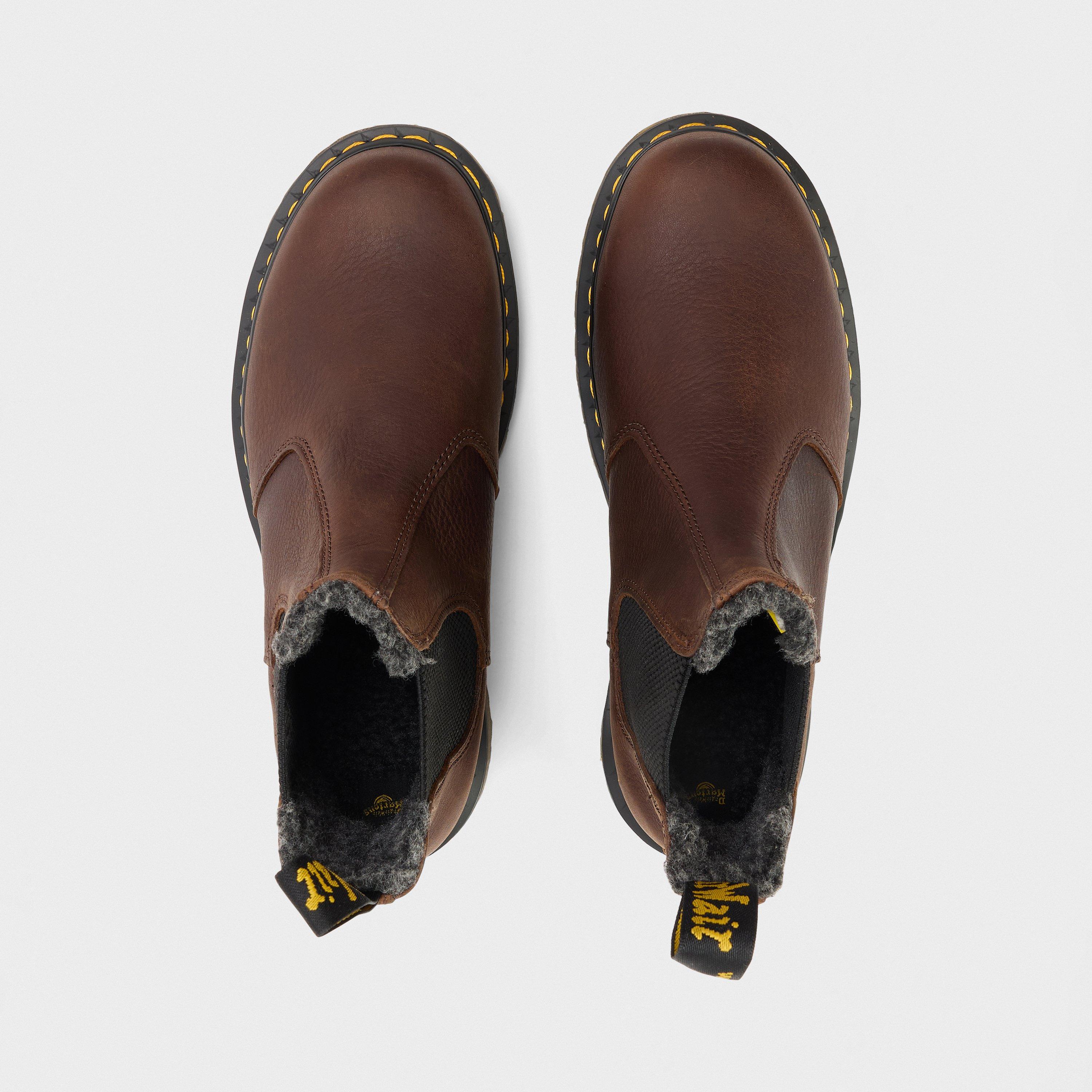 Dark Brown - Dr Martens - Women's Grizzly Chelsea Boots - 5