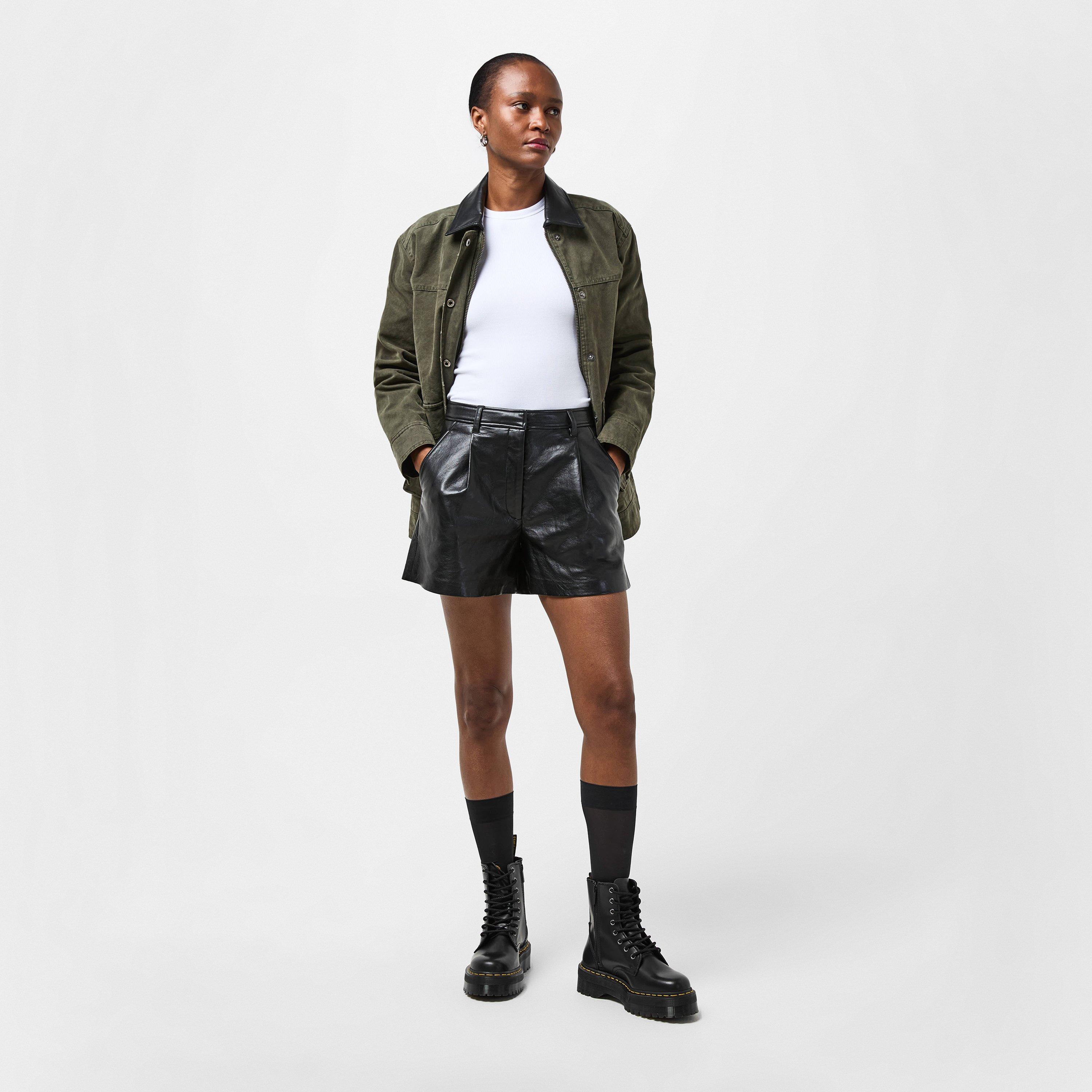 Black Polished - Dr Martens - Women's Jadon Smooth Flat Ankle Boots - 6