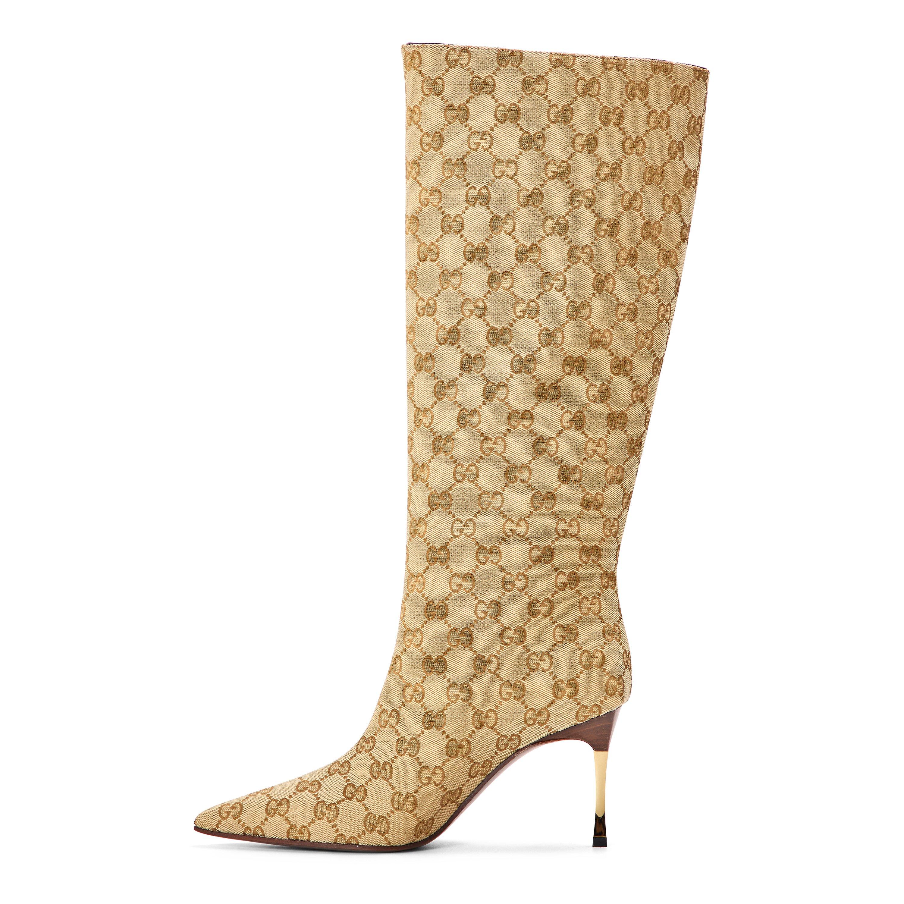 Vintage Sand - Gucci - Women's Knee High Boots - 2