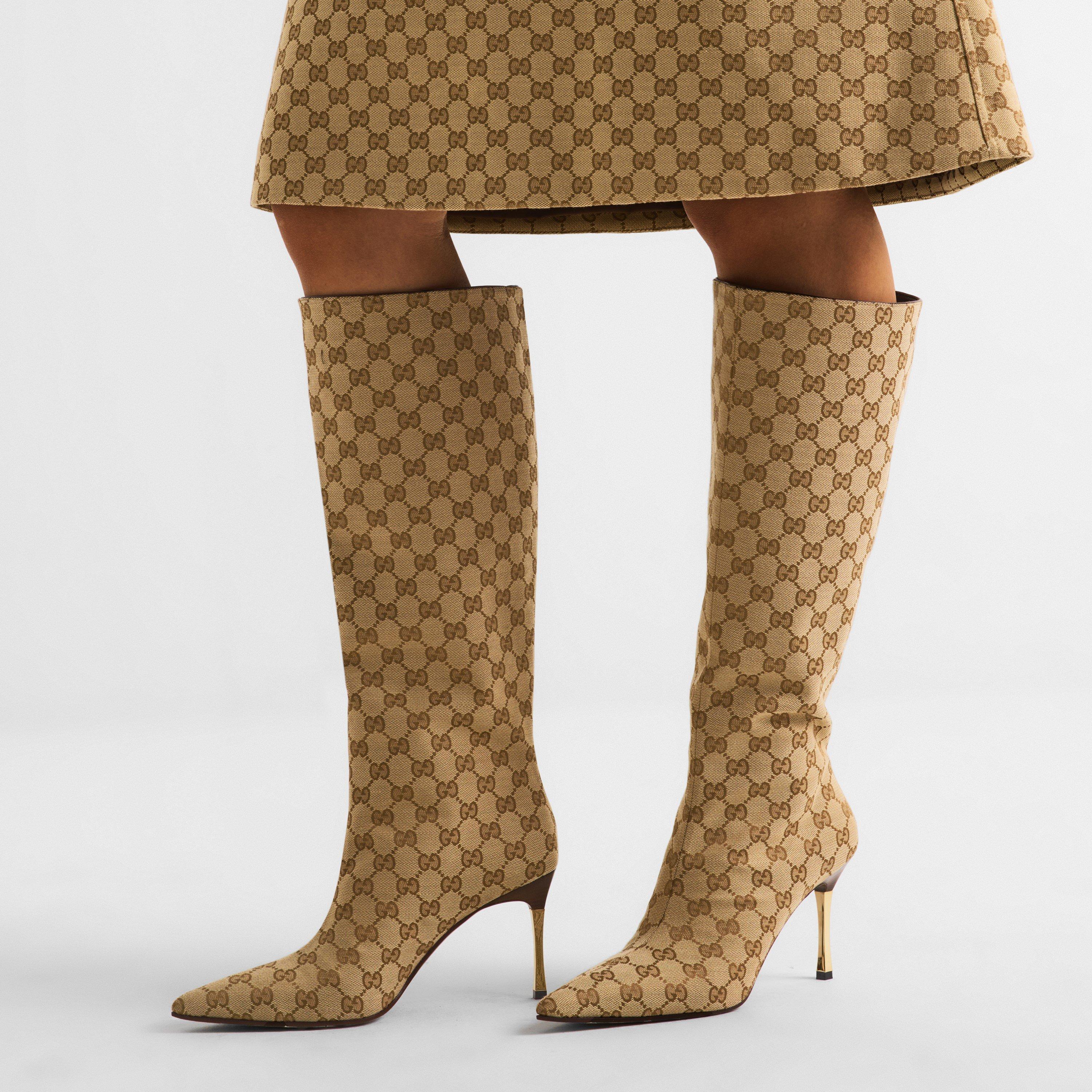 Vintage Sand - Gucci - Women's Knee High Boots - 3