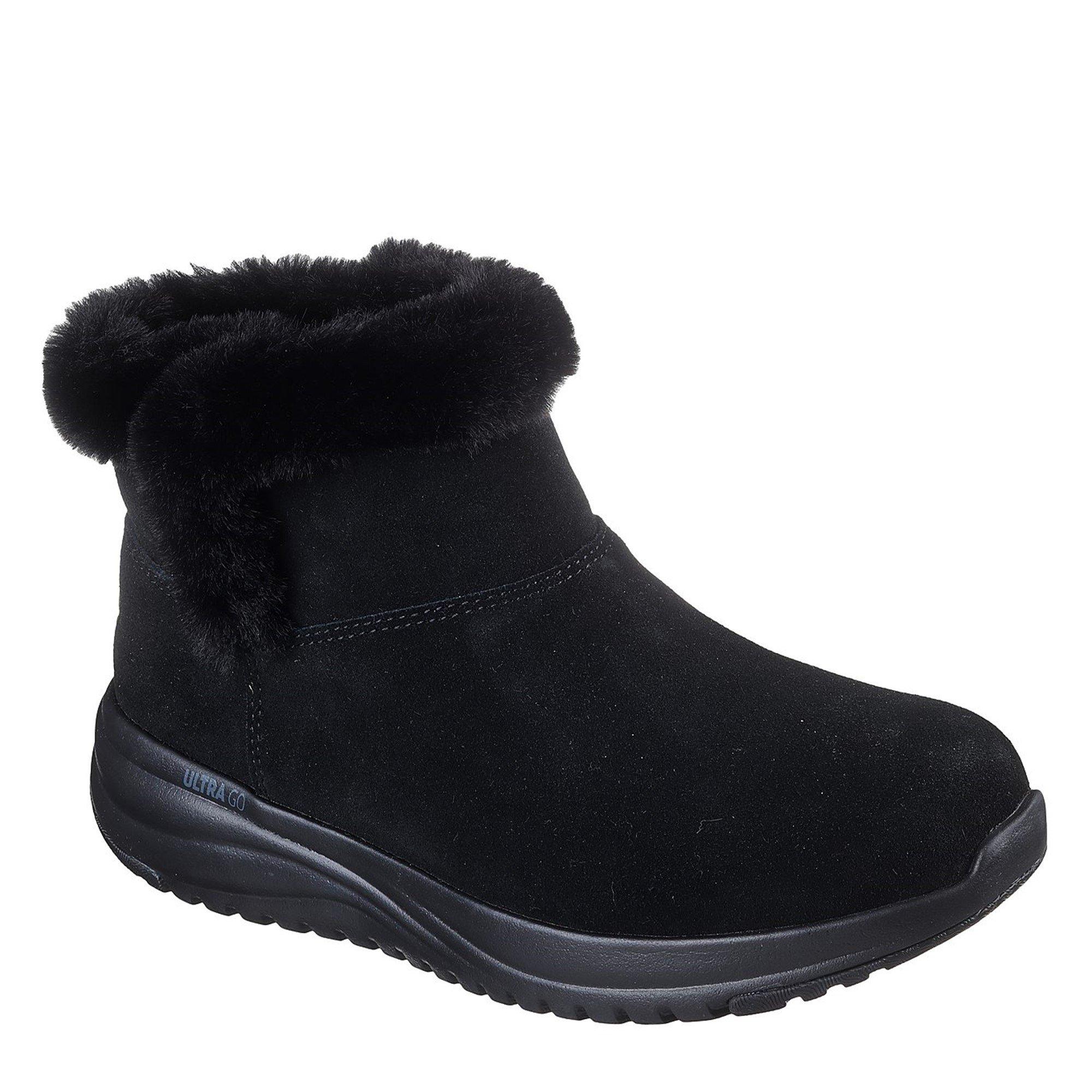 Noir/Noir - Skechers - On-The-Go Stellar - Cozy Step Snug Boots Womens - 1