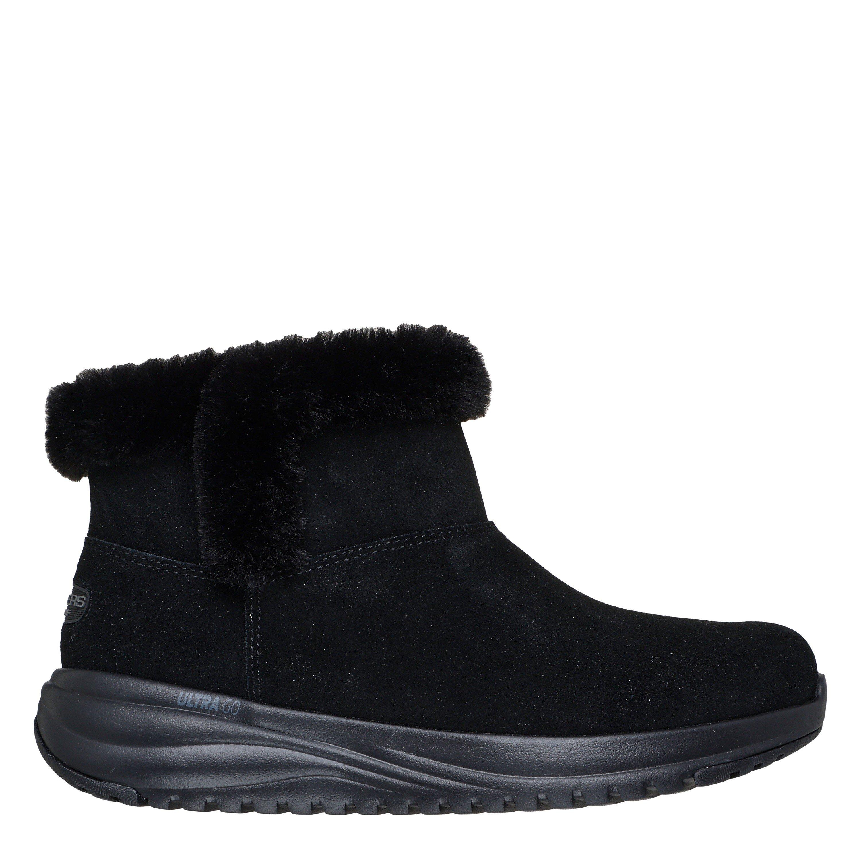 Skechers Women's On-The-Go Stellar - Cozy Step Snug Boots - Black/Black - 5 (38)