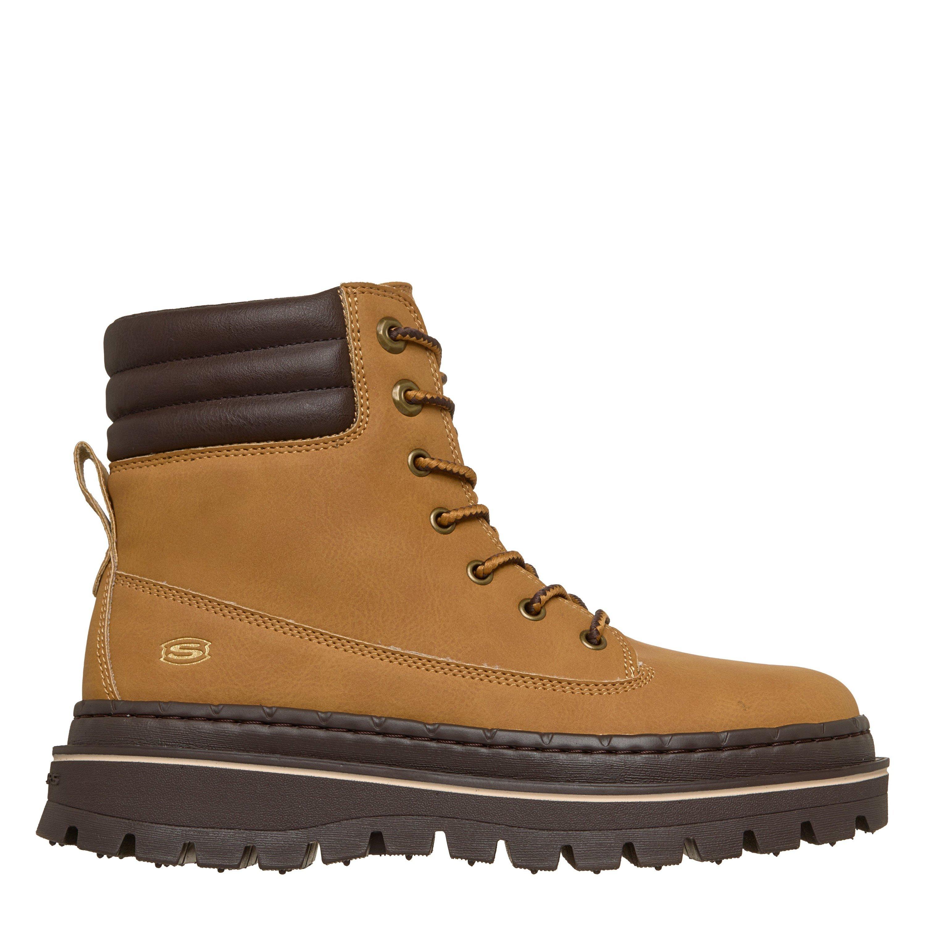 Skechers Women's Jammers Flat Ankle Boots - Wheat Leather - 4.5 (37.5)