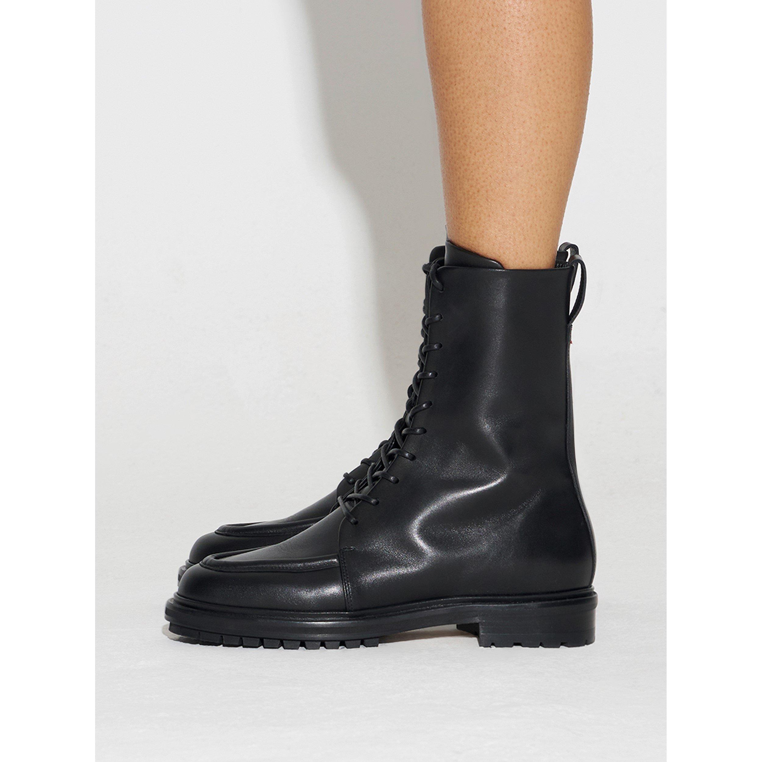 Aeyde Women's Tate Boot Ankle Heeled Boots - Black - 4 (37)