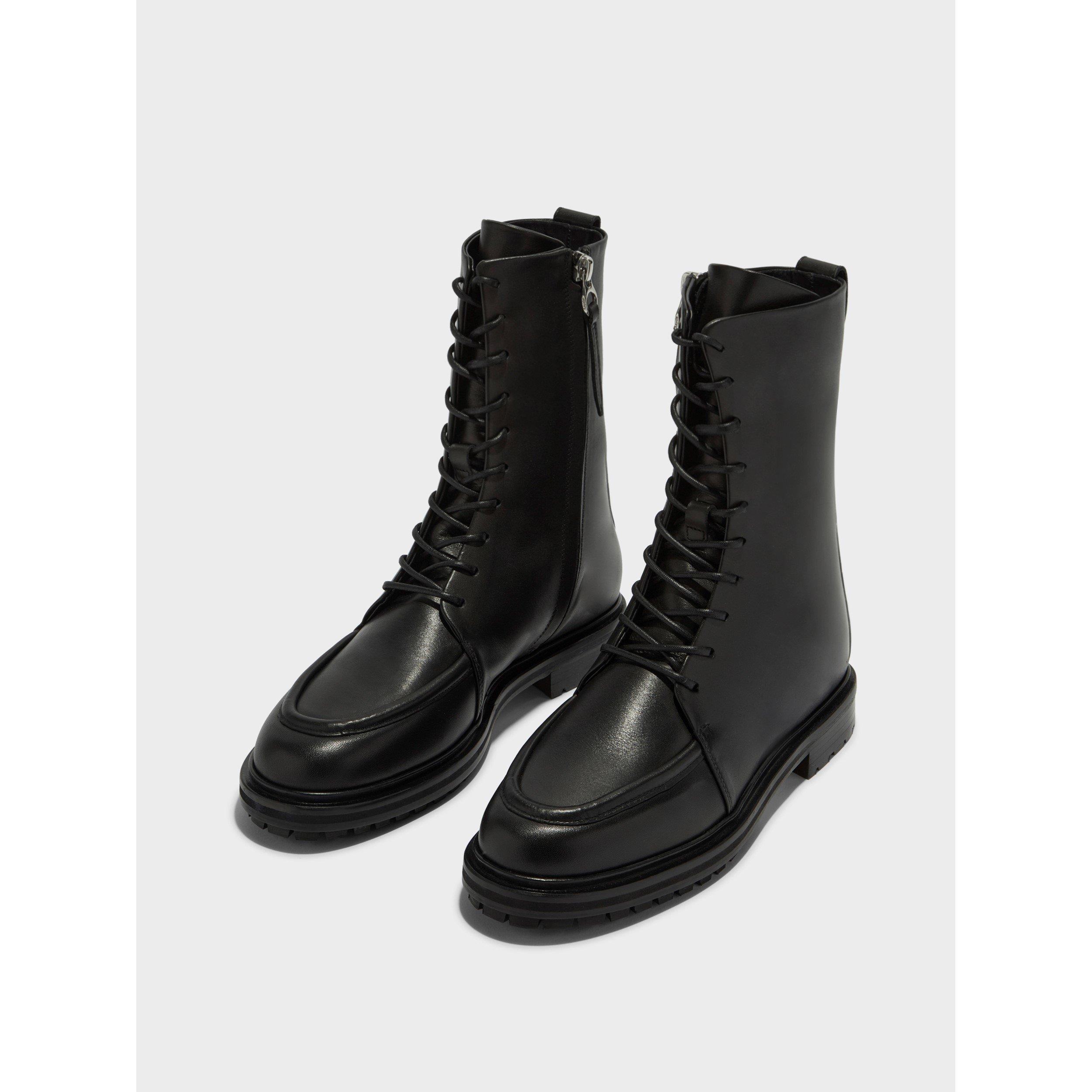 Black - Aeyde - Women's Tate Boot Ankle Heeled Boots - 4