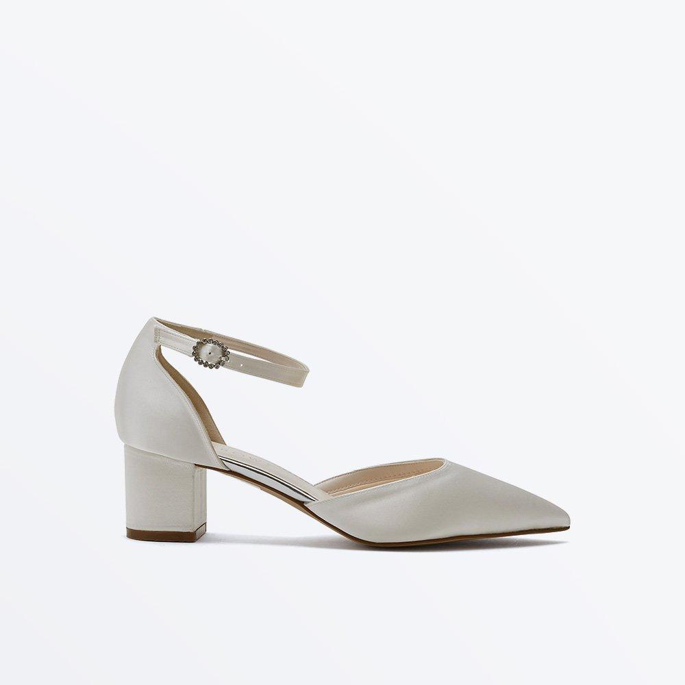 Rainbow Women's Block Court Shoes - Ivory - 7 (40)