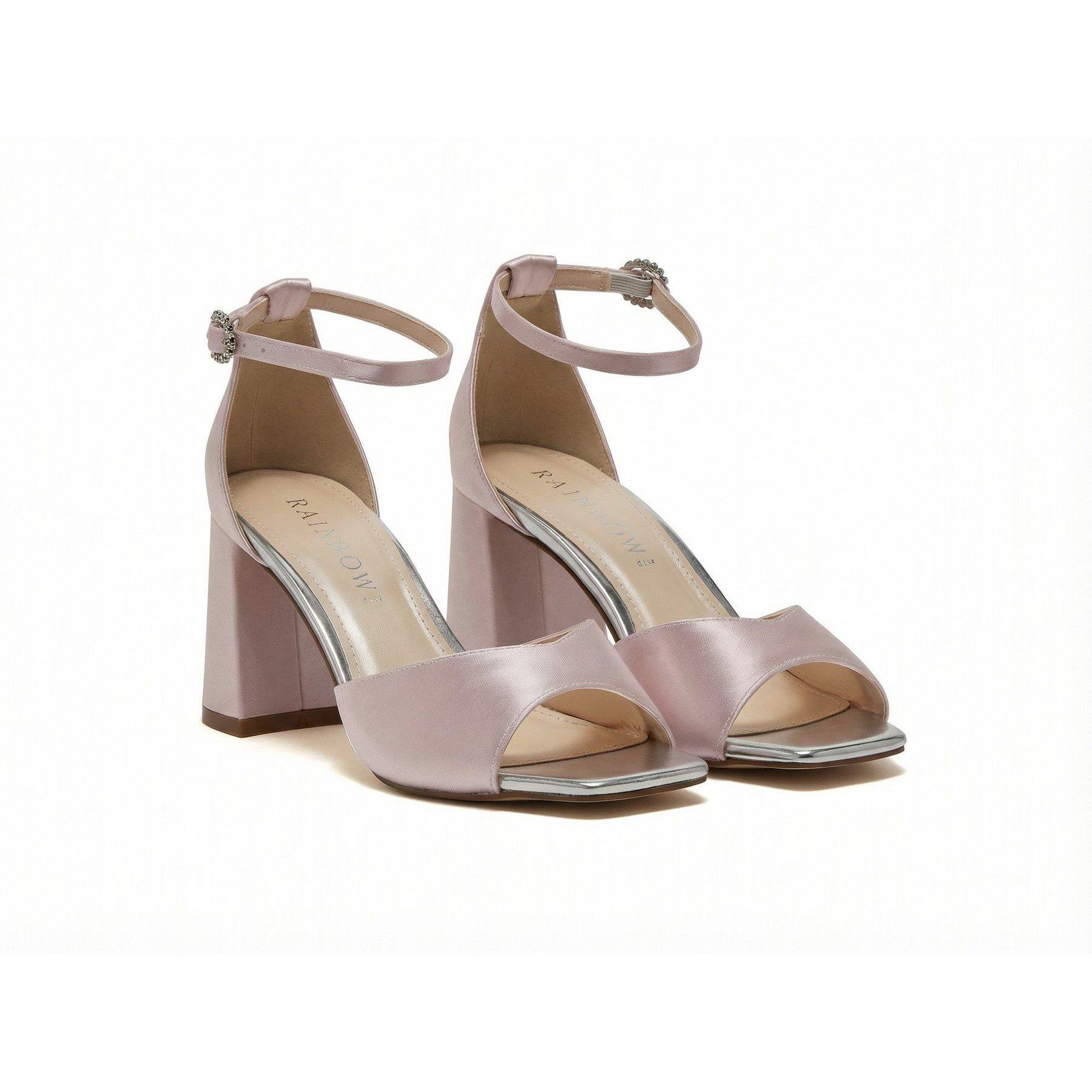 Rainbow Women's Block Court Shoes - Dusk Rose - 4 (37)