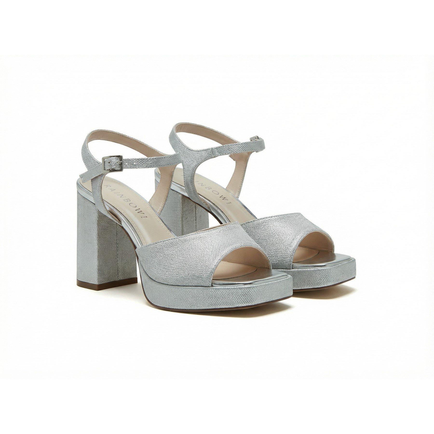 Silver - Rainbow - Women's Platform Heels - 1