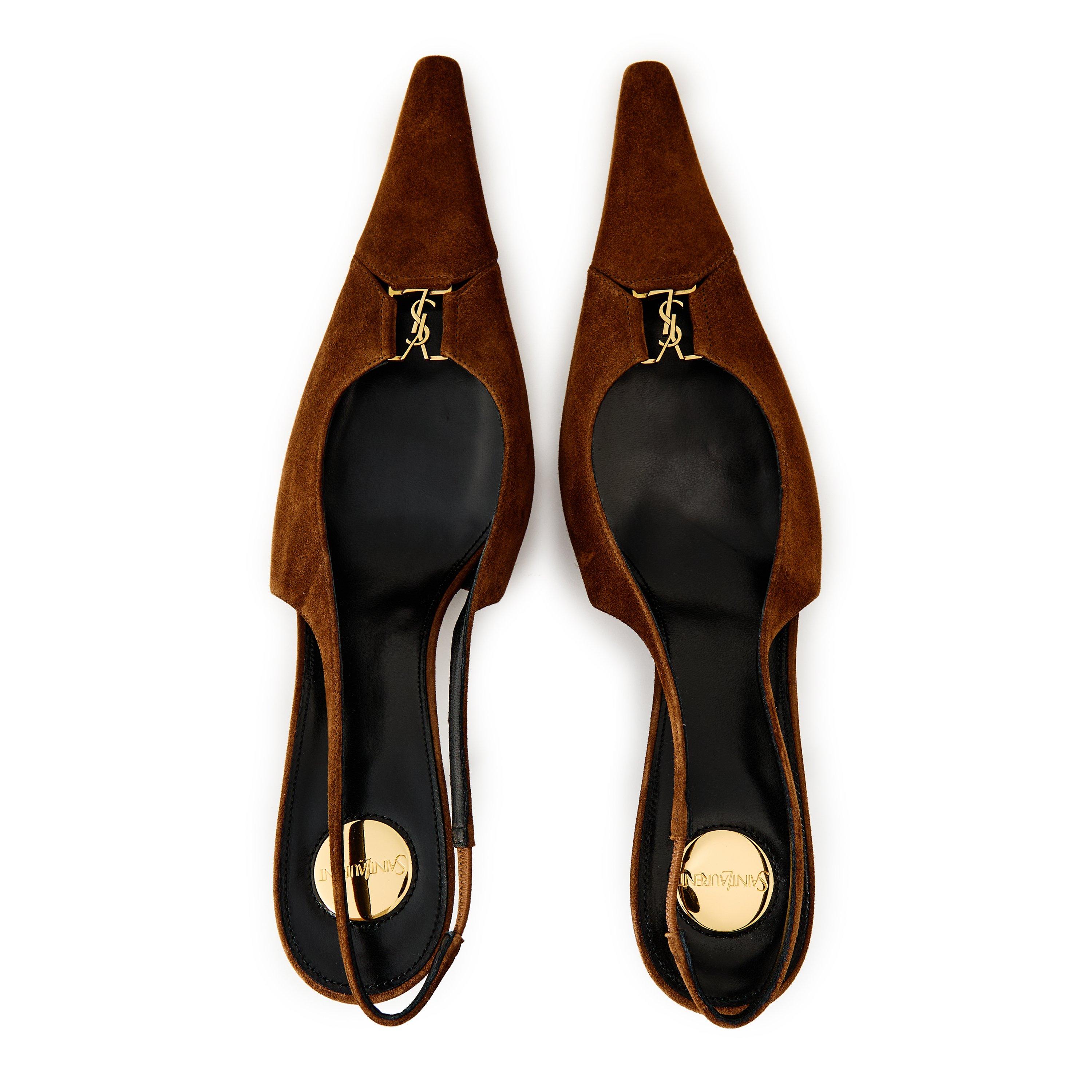 Dark Havana - Saint Laurent - Women's Slingbacks - 4