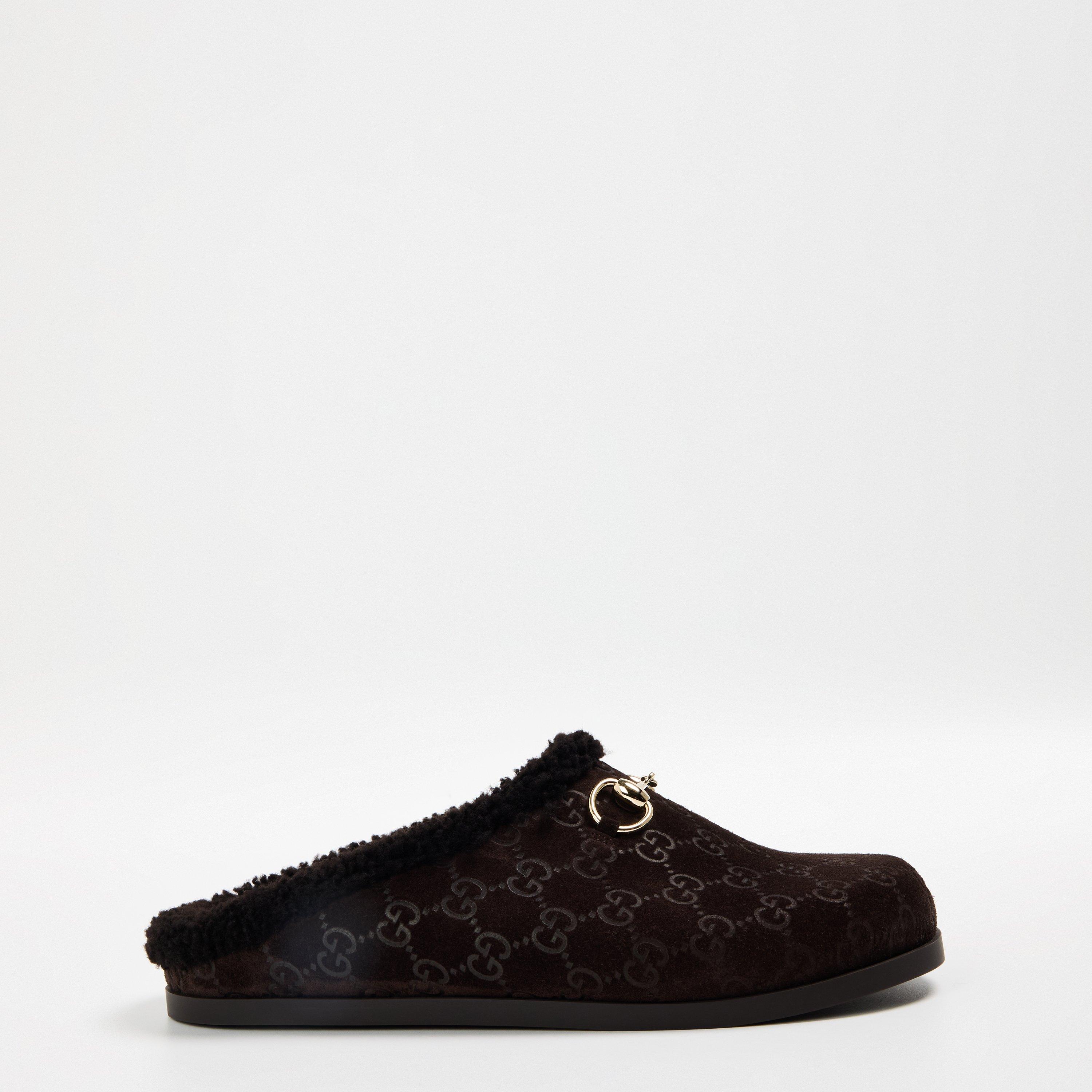 Brown - Gucci - Women's Sol Shirling Flat Mules - 1