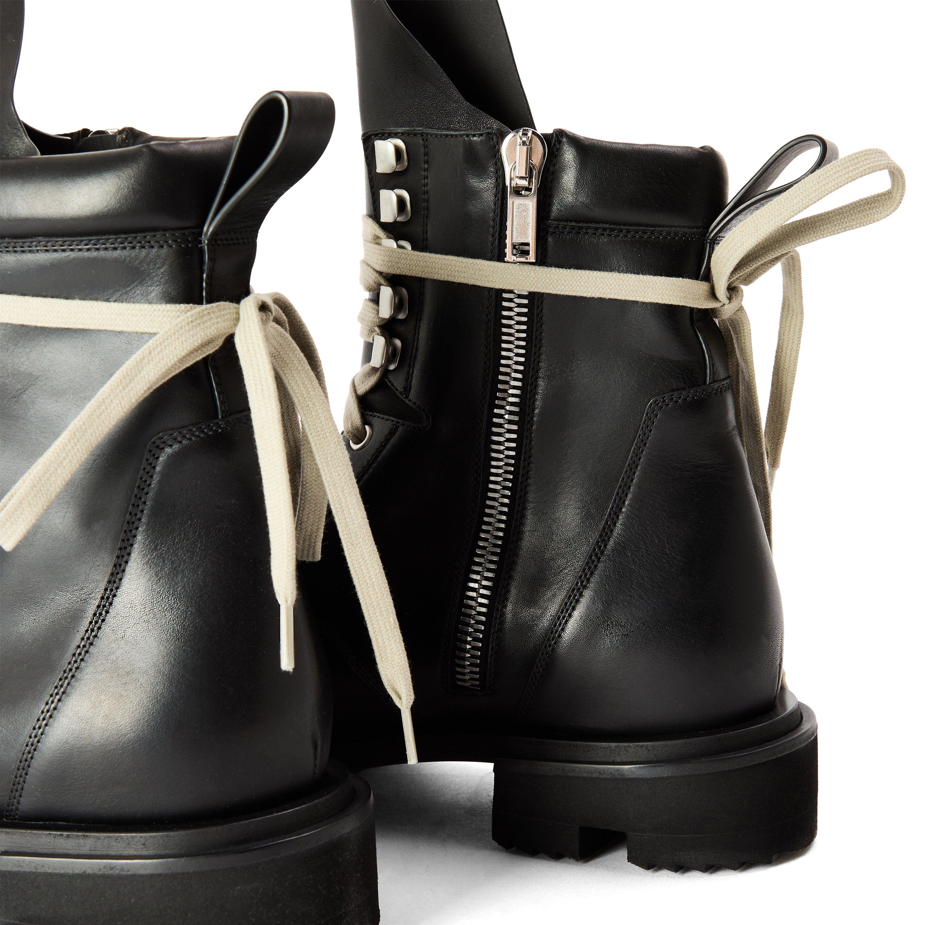 Black - Rick Owens - Men's Army Gabe Biker Boots - 4