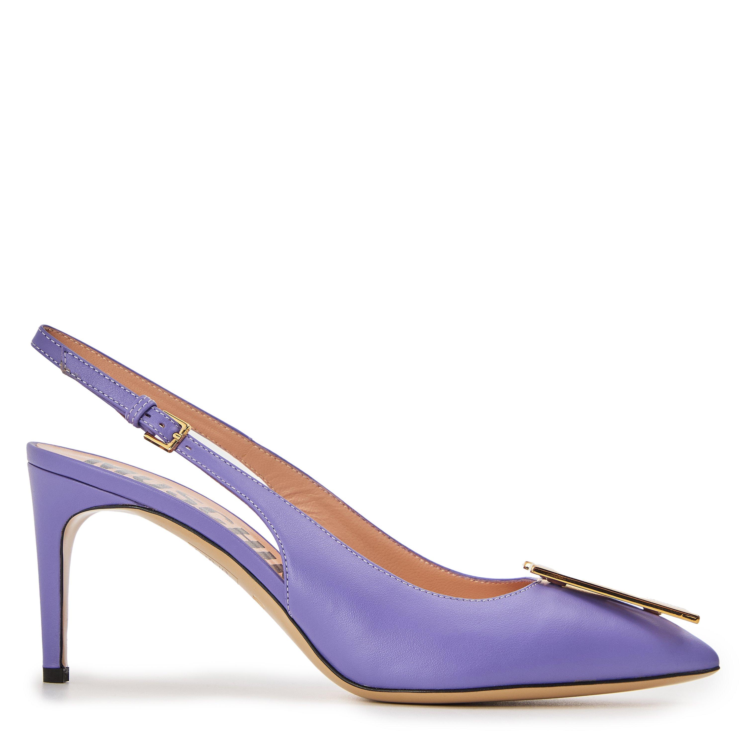 Purple - Moschino - Women's Stiletto Court Shoes - 1