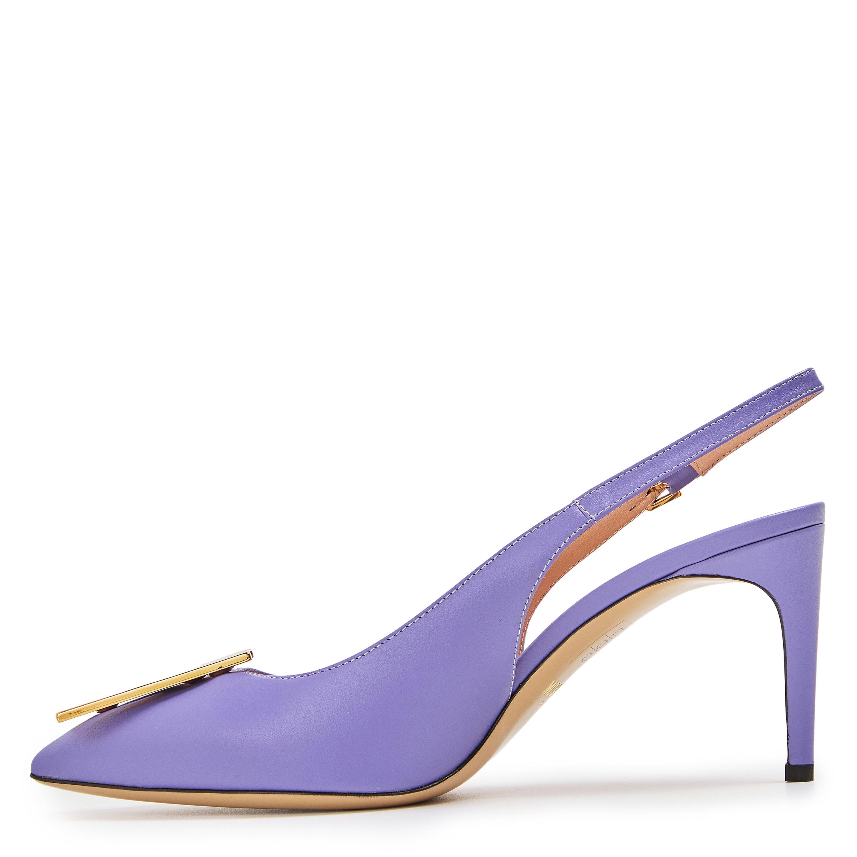 Purple - Moschino - Women's Stiletto Court Shoes - 2