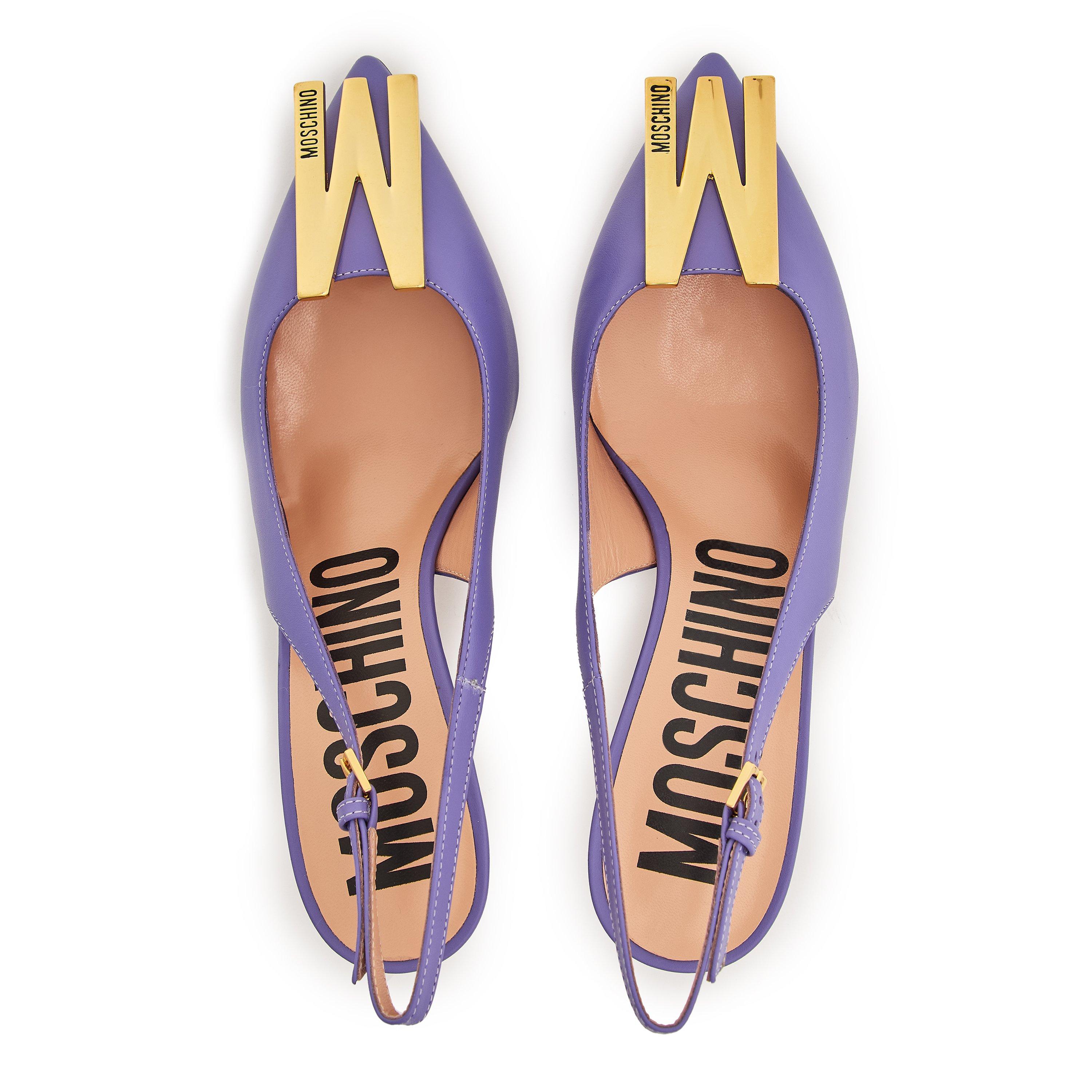 Purple - Moschino - Women's Stiletto Court Shoes - 4