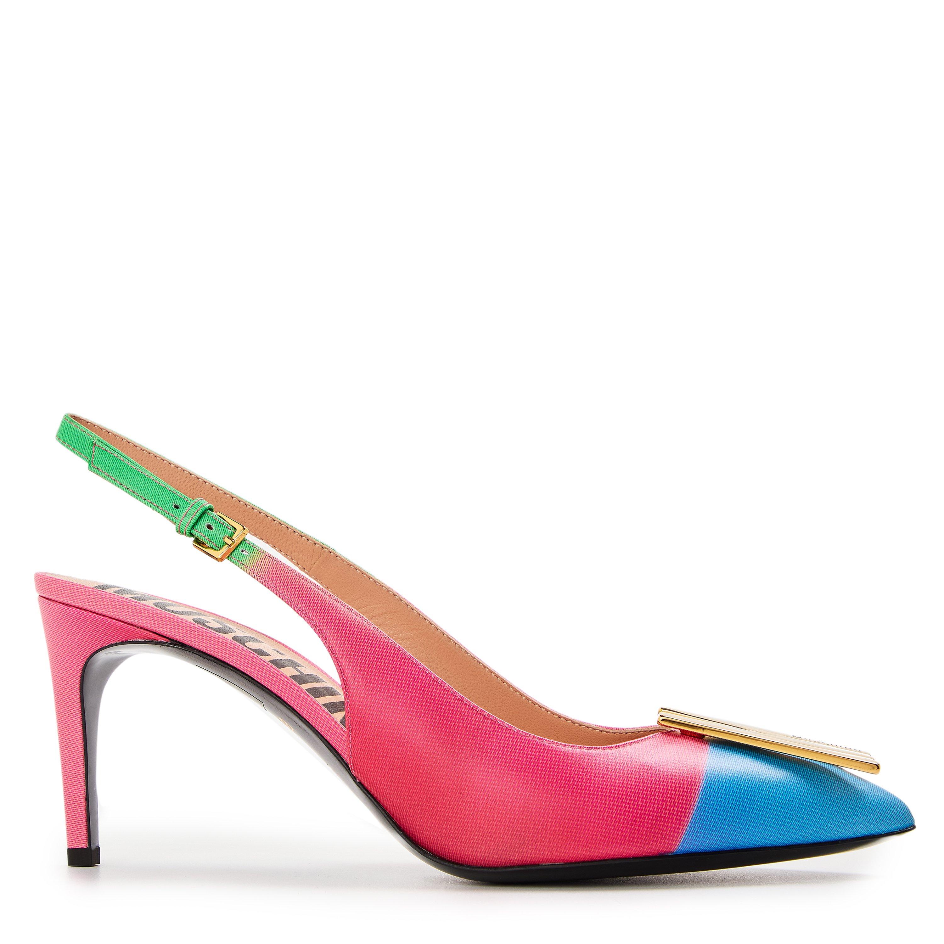Multicoloured - Moschino - Women's Stiletto Court Shoes - 1