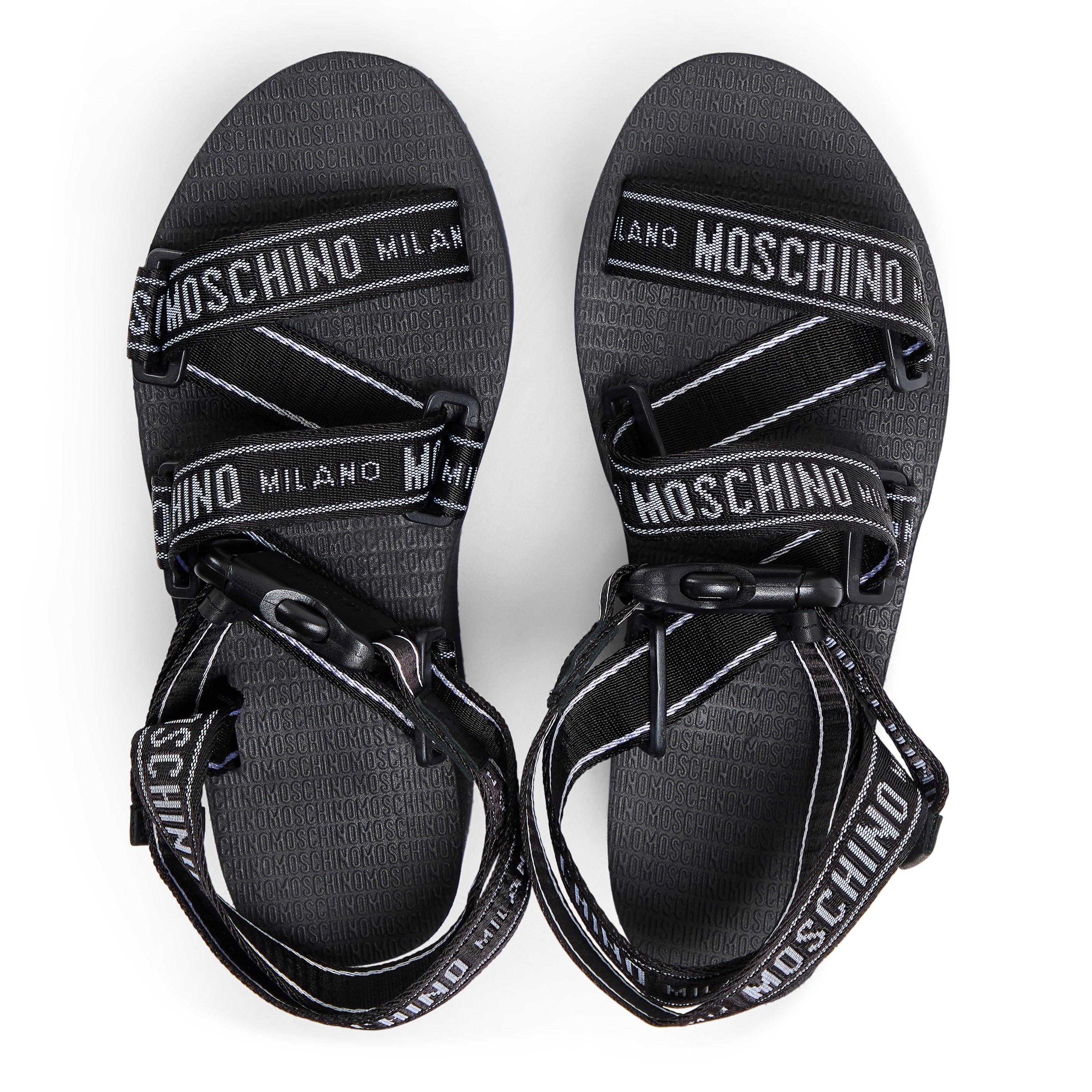 Black - Moschino - Moschino Pltfm Sandl Ld99 - 4