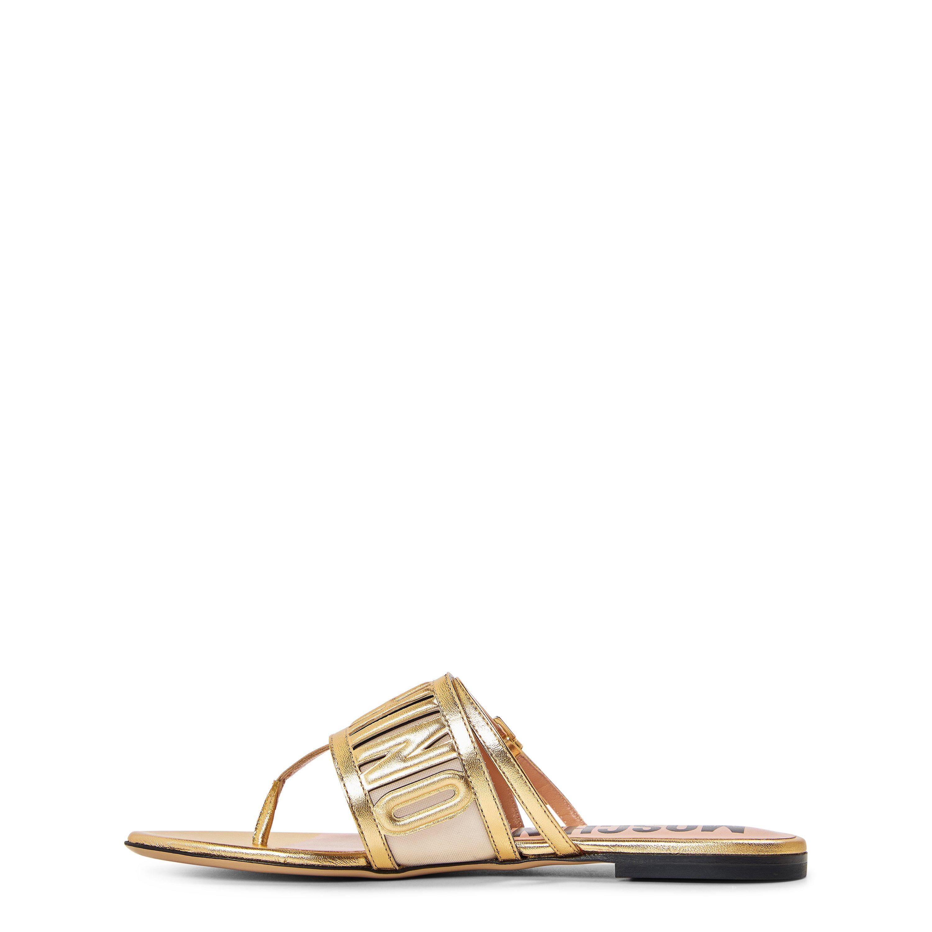 Gold - Moschino - Women's Court Trainers - 2