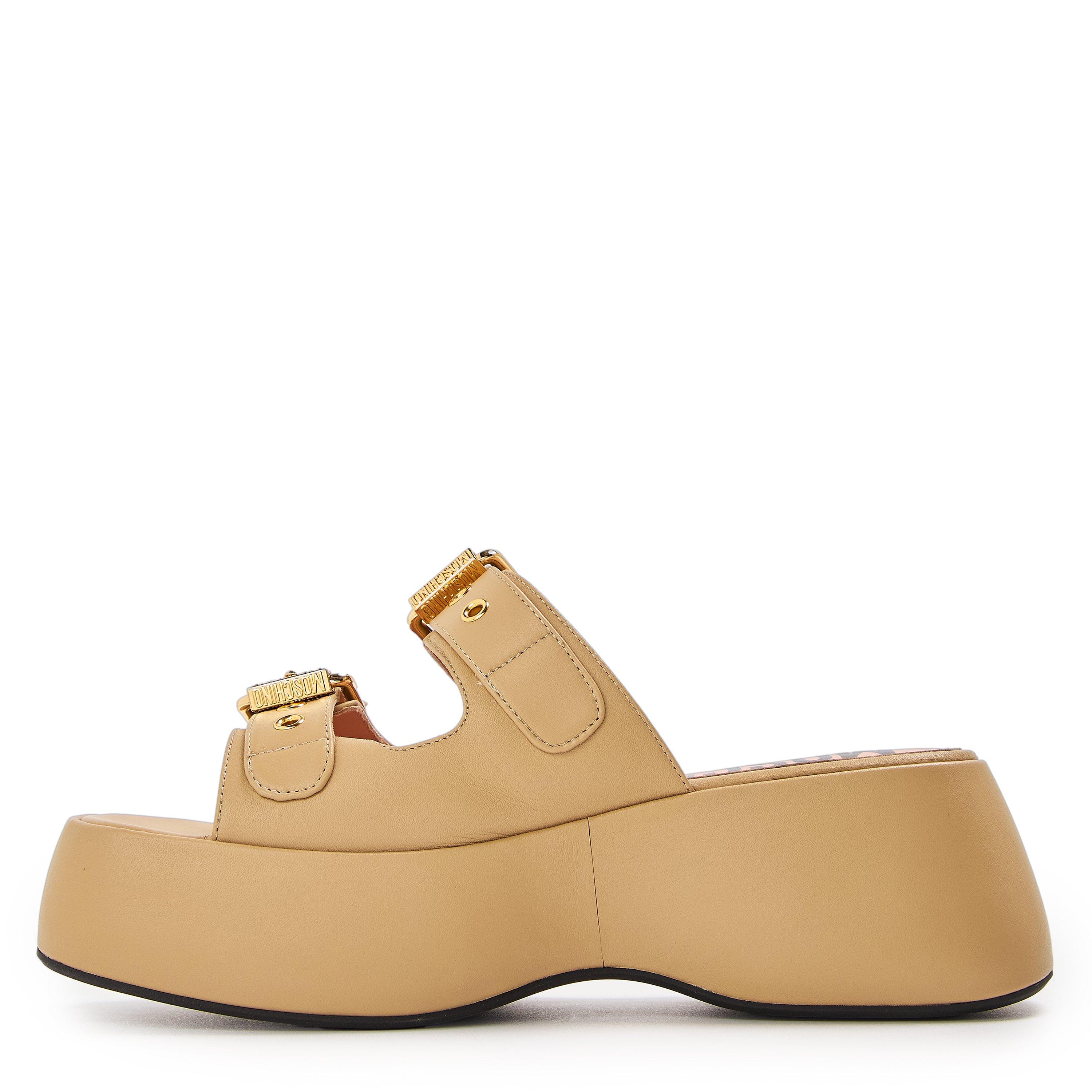 Beige - Moschino - Moschino Belted Sndl Ld99 - 2