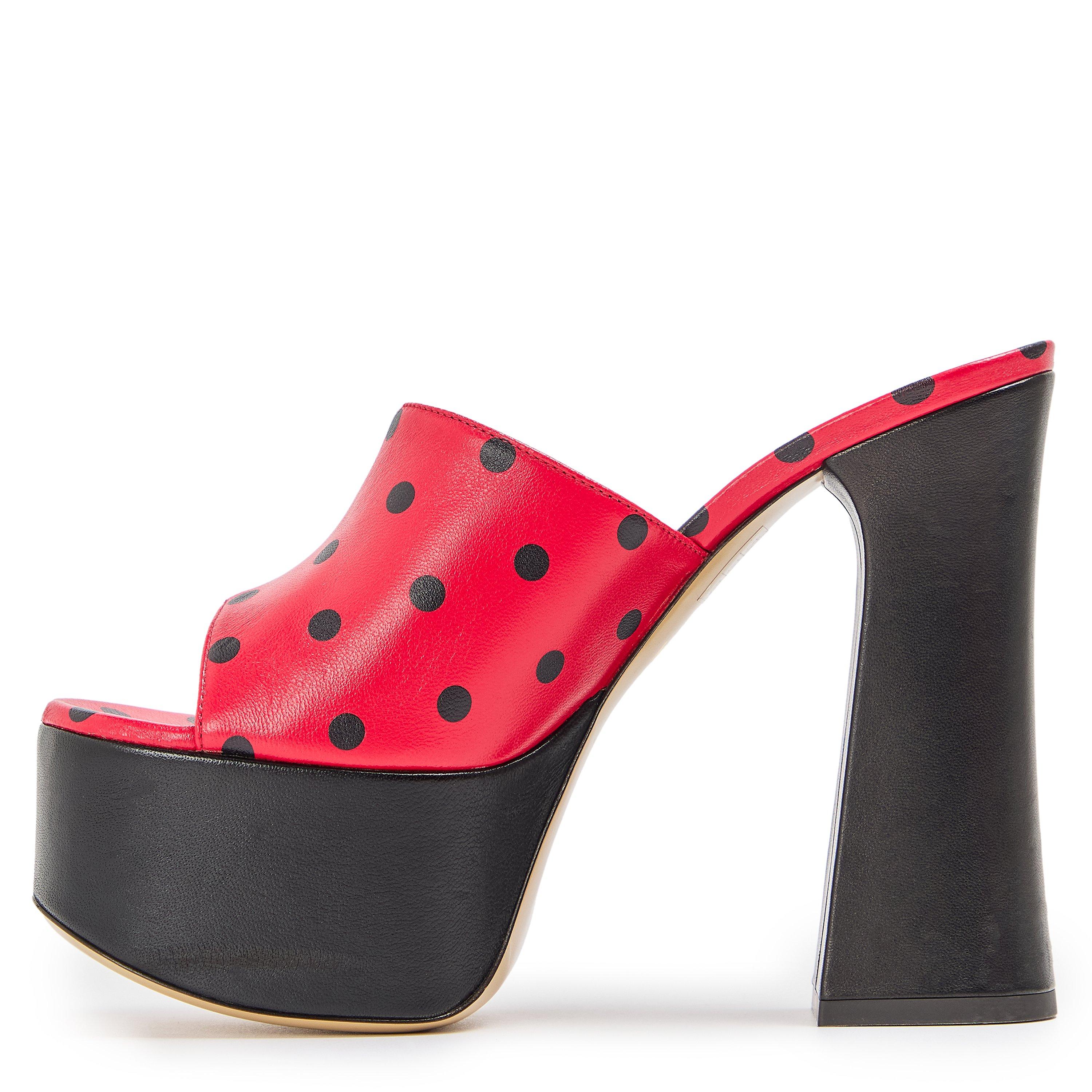 Red - Moschino - Moschino Polka Heels Ld99 - 2