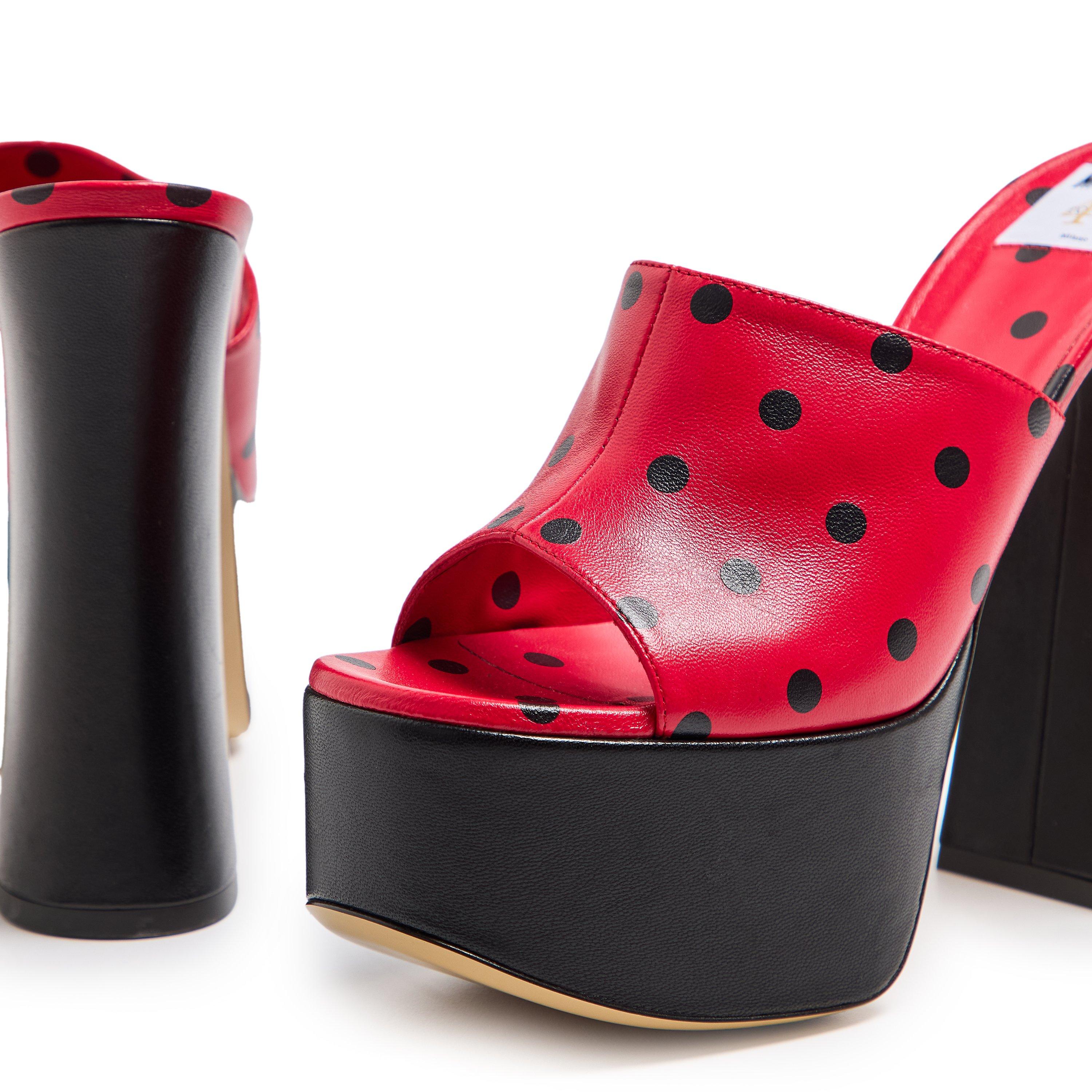 Red - Moschino - Moschino Polka Heels Ld99 - 3