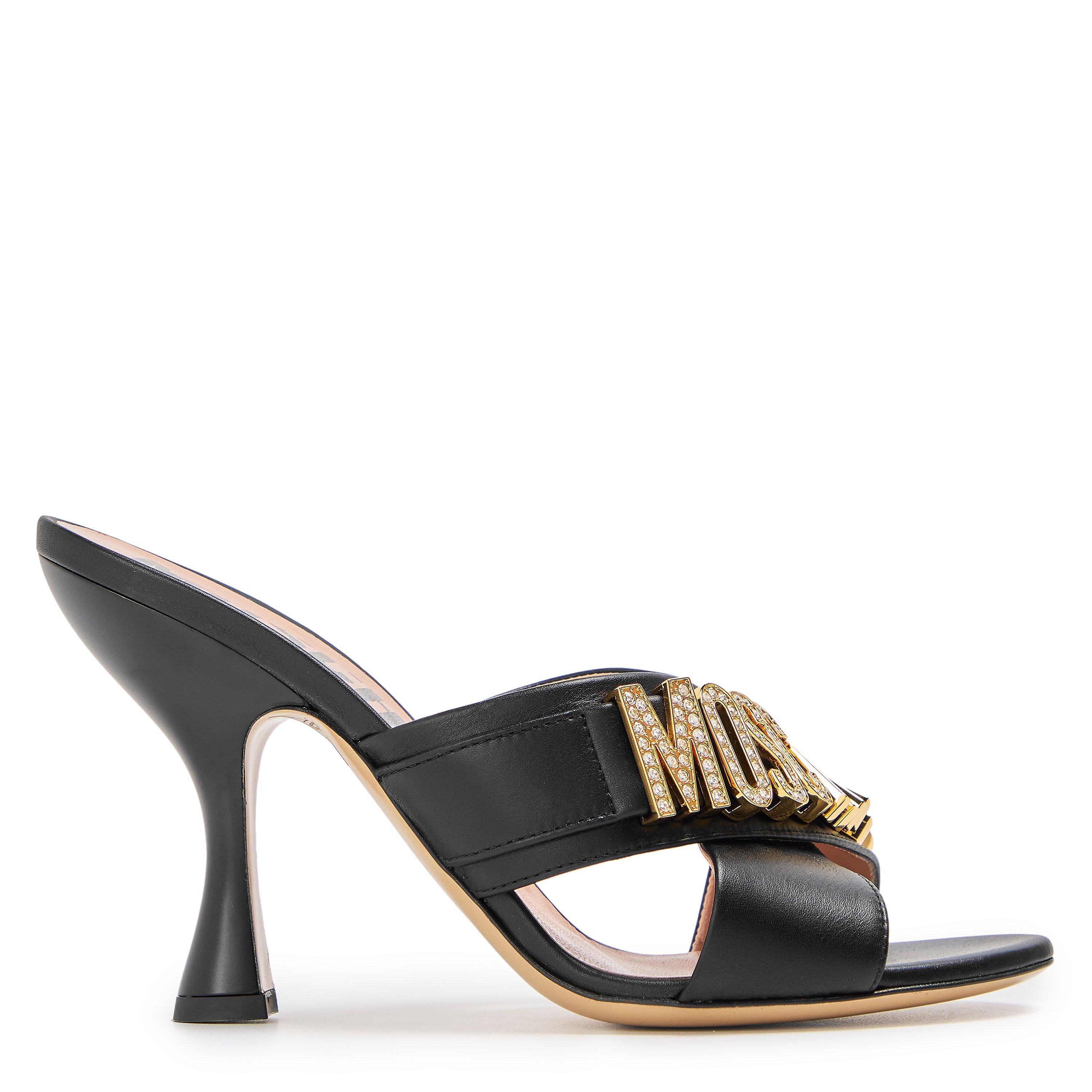 Black - Moschino - Women's Heeled Mules - 1