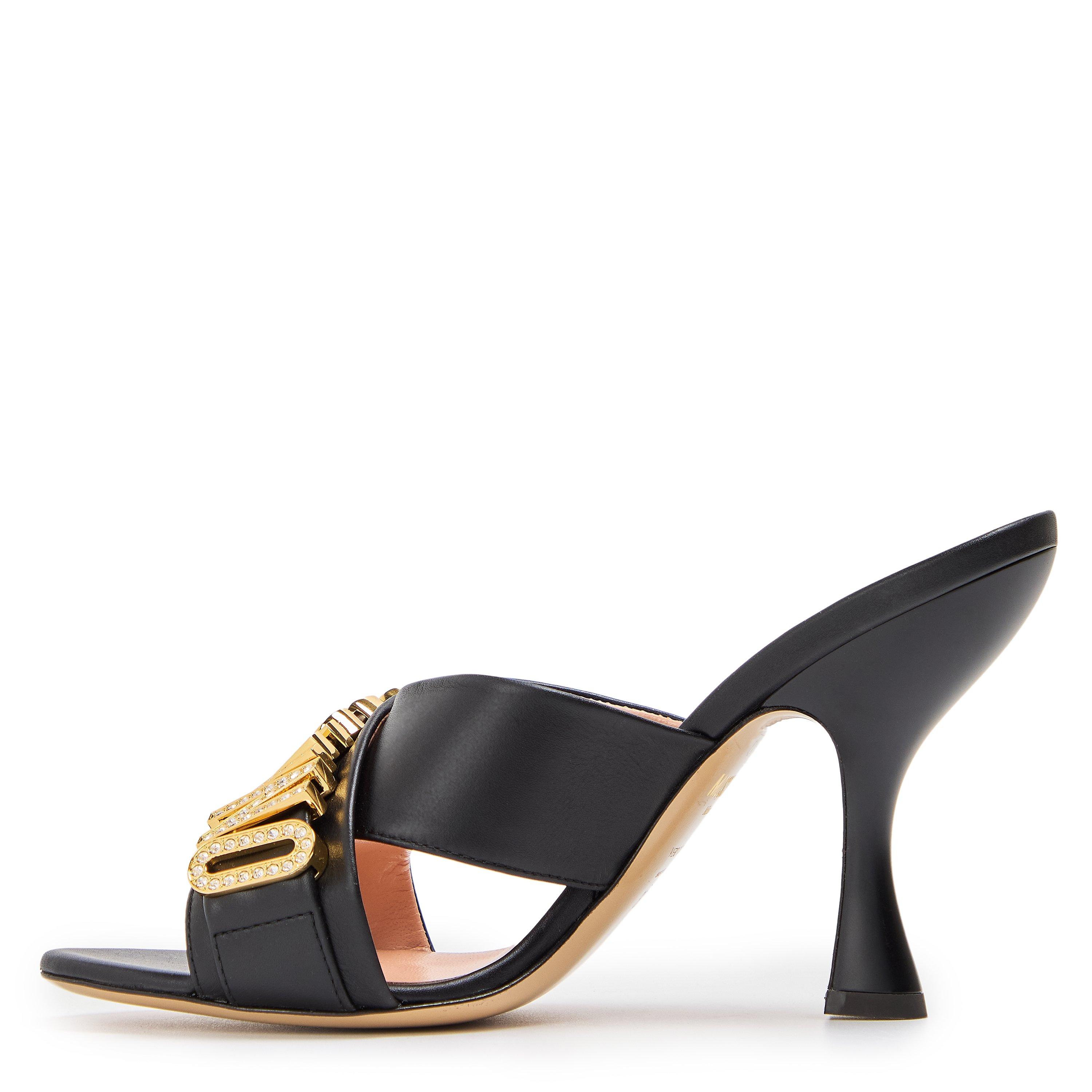 Black - Moschino - Moschino Heeled Muls Ld99 - 2