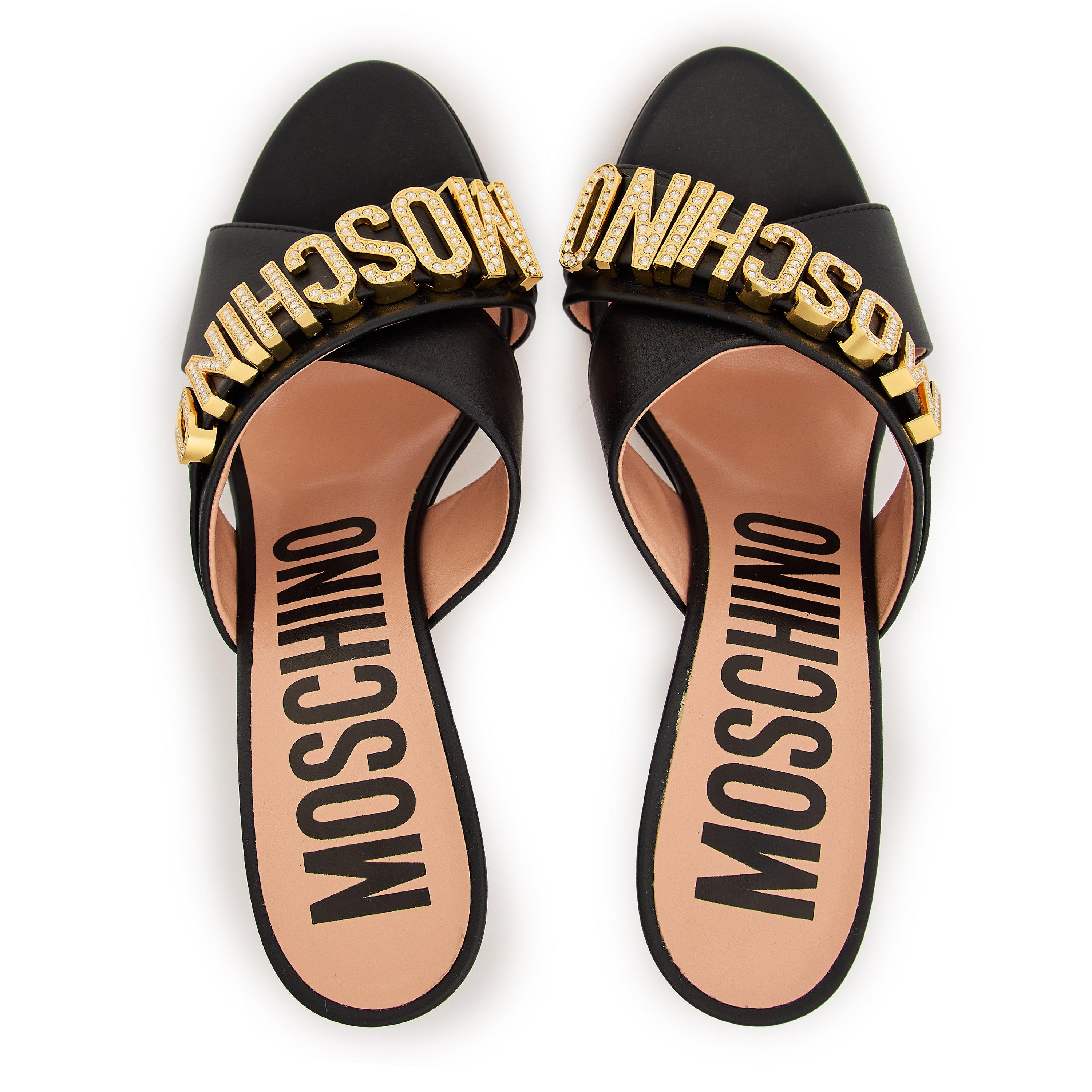 Black - Moschino - Moschino Heeled Muls Ld99 - 4