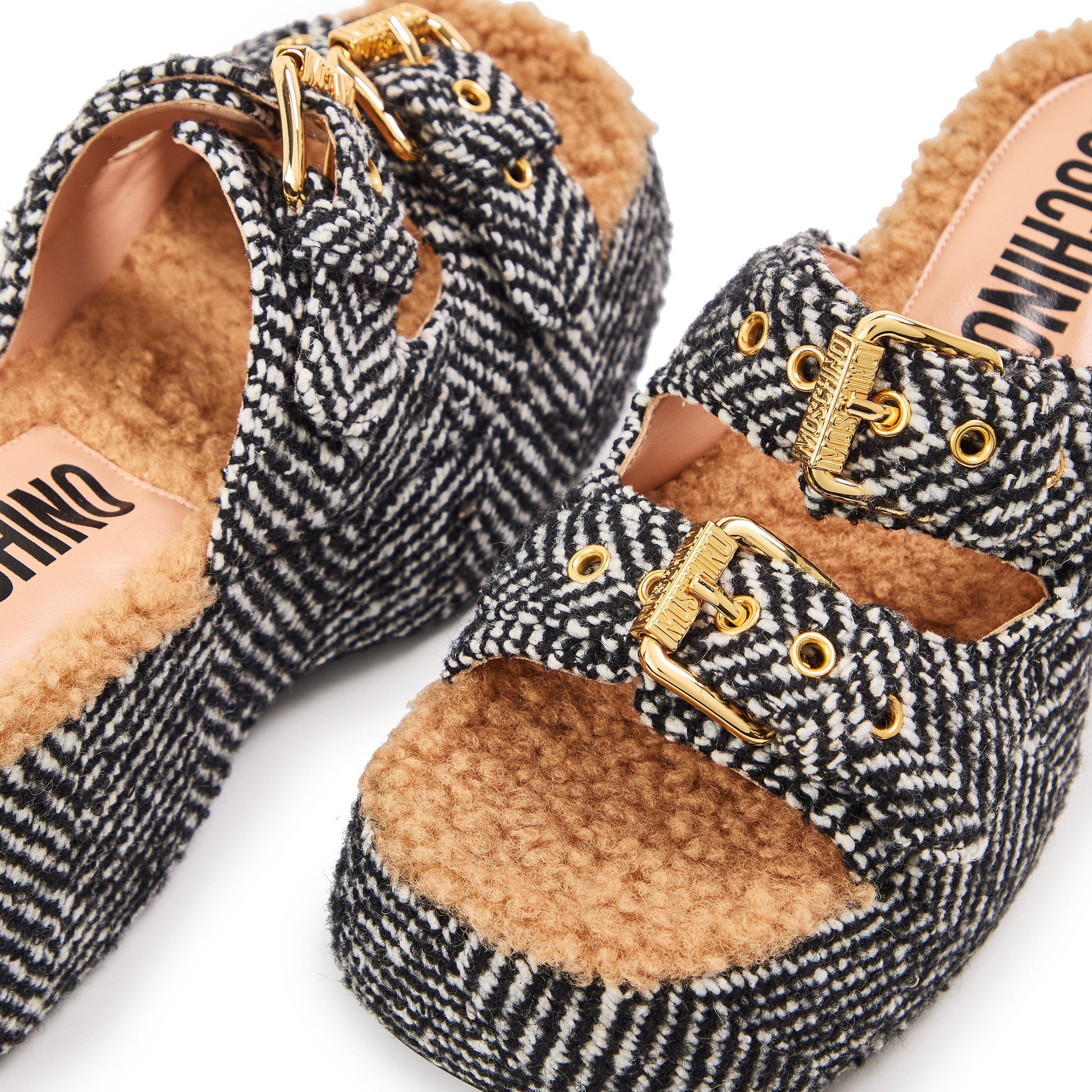 Black - Moschino - Moschino Buckle Sndl Ld99 - 3