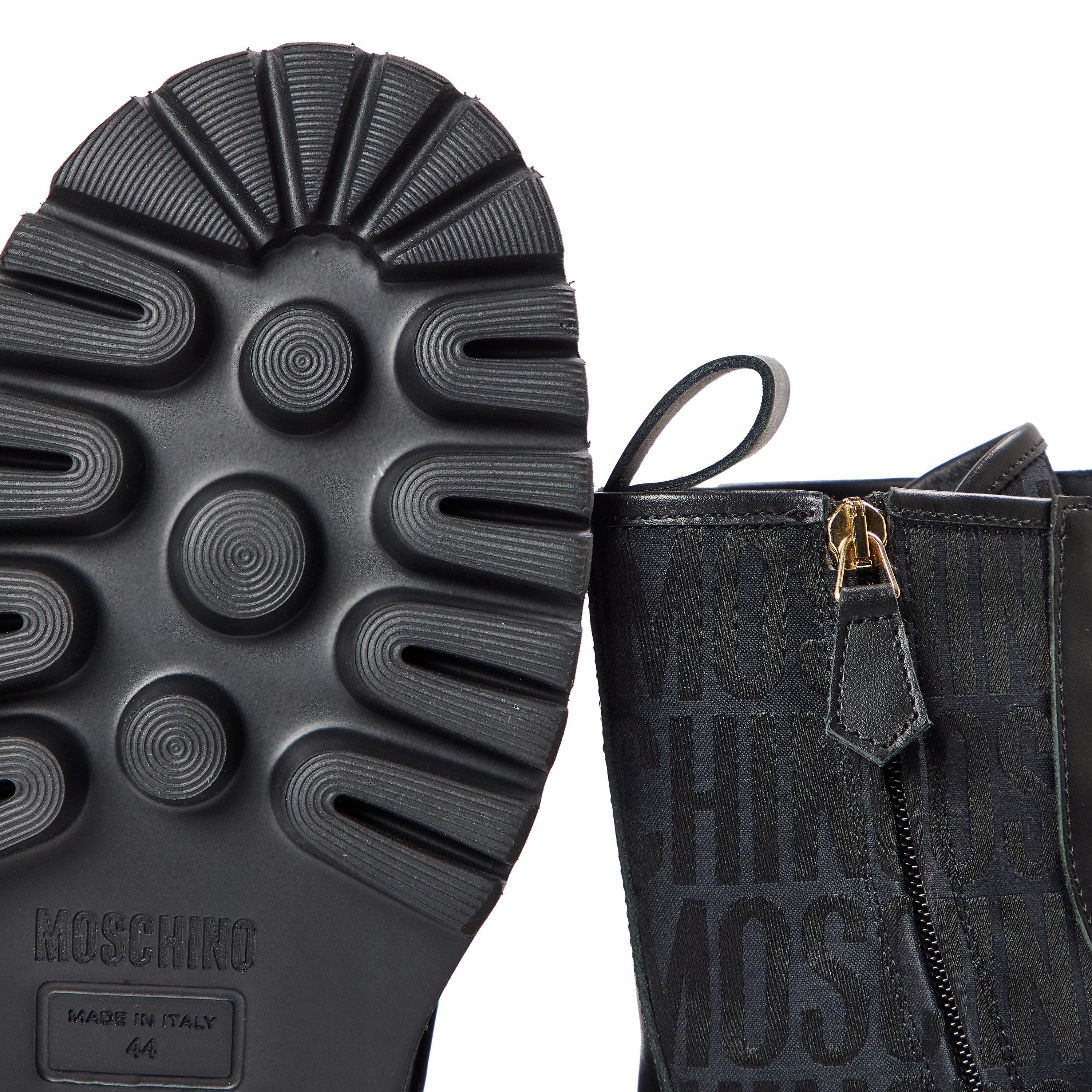 Black - Moschino - Men's Biker Boots - 3