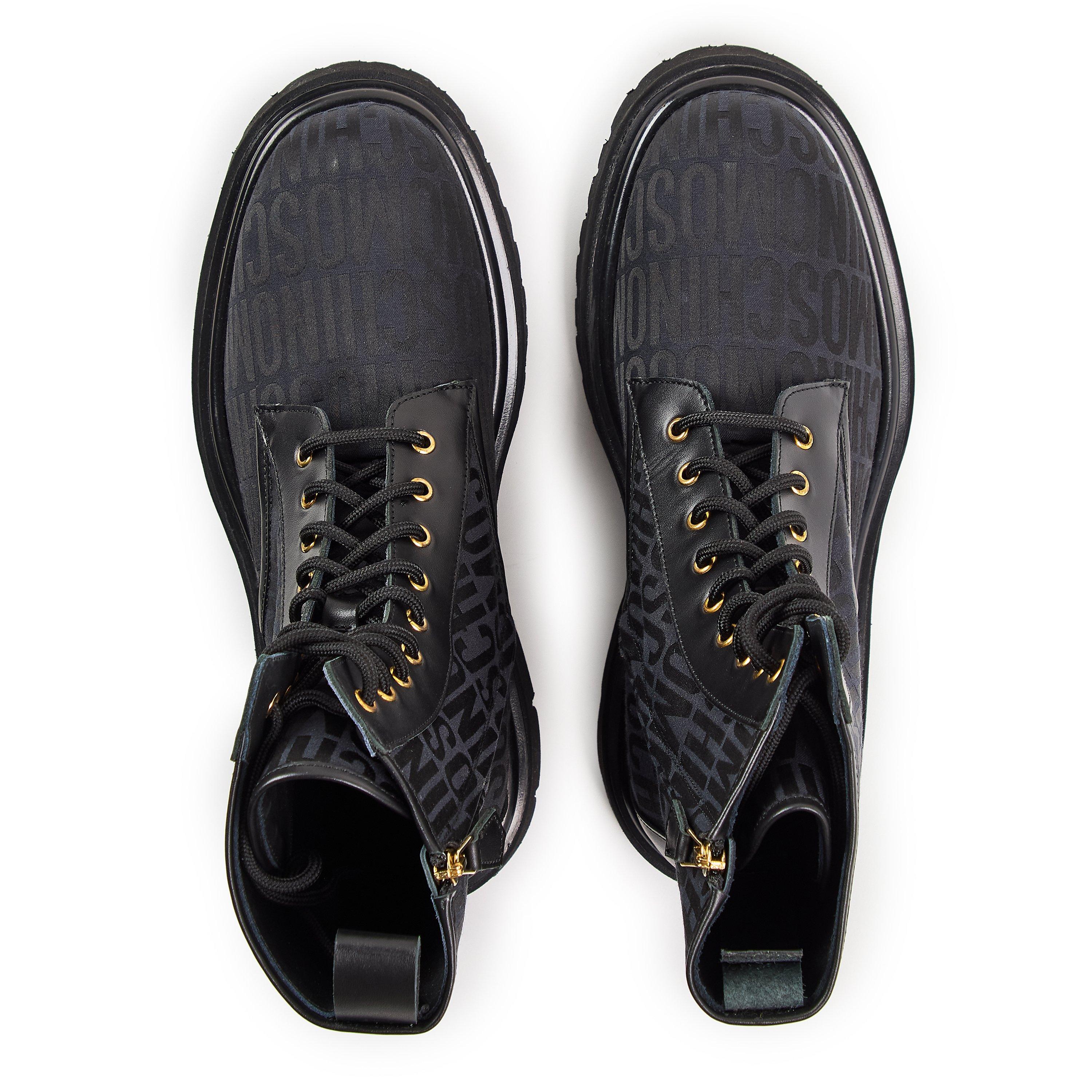 Black - Moschino - Men's Biker Boots - 4